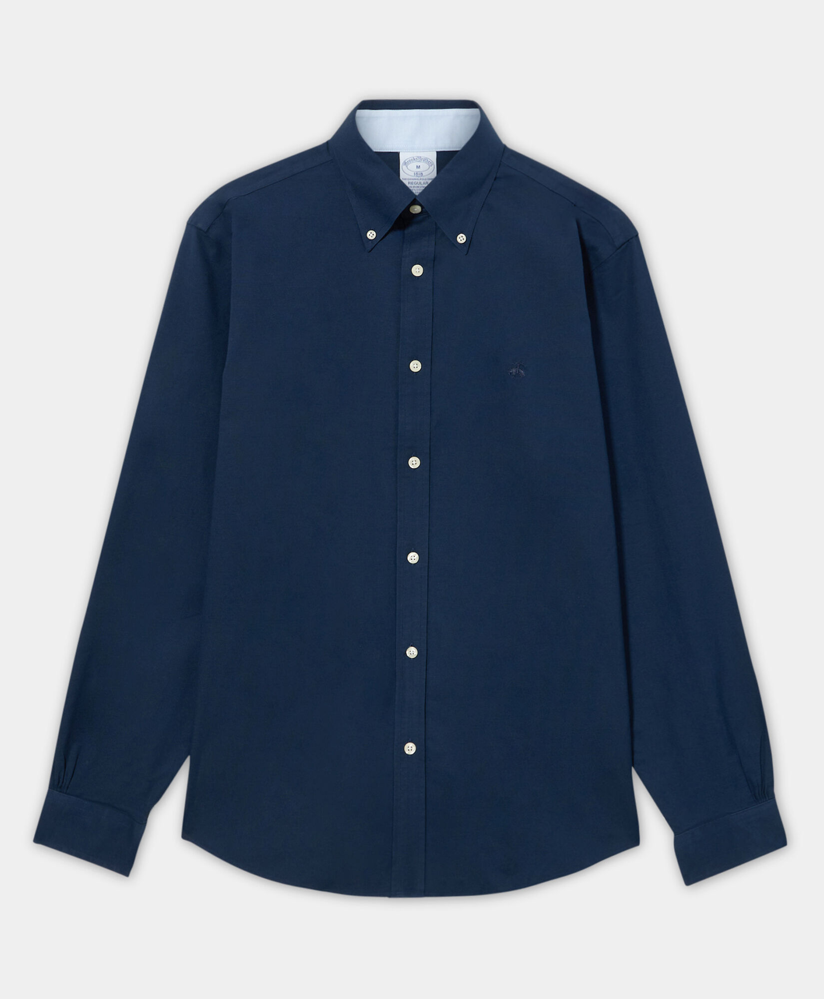 Brooks Brothers Chemise Regular Fit Oxford Non-Iron avec Col Button Down Bleu Marine 1000095299US100199964