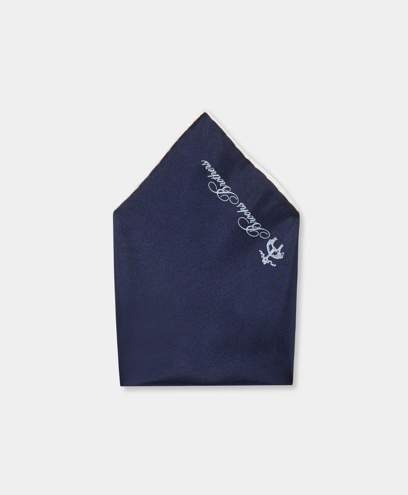 Brooks Brothers Plain Silk Pochette Navy ACPOC001SEPSE001NAVYP001