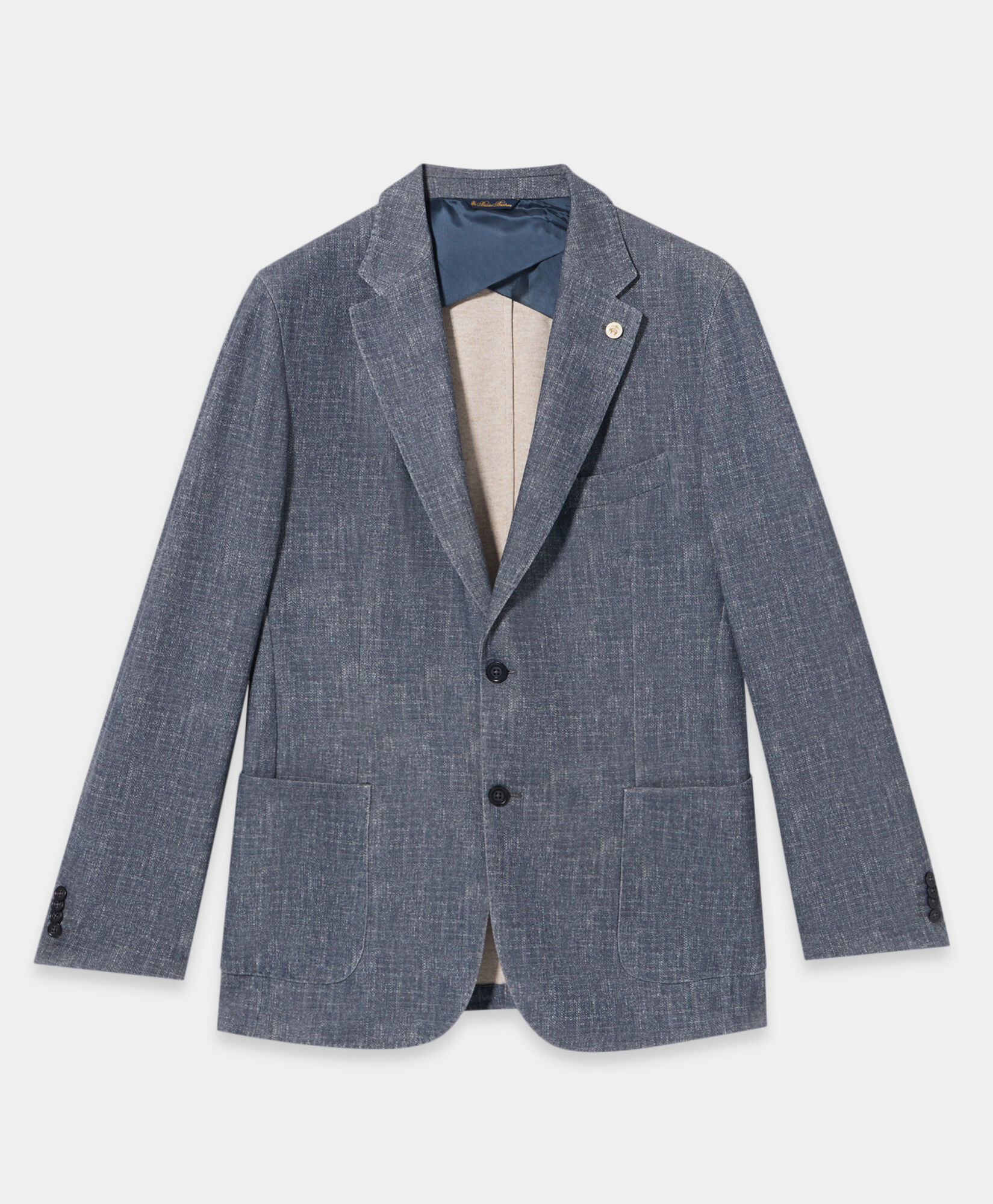 Brooks Brothers Cotton Blend Jersey Jacket Blue JKREG057PLBCO002BLUEP001