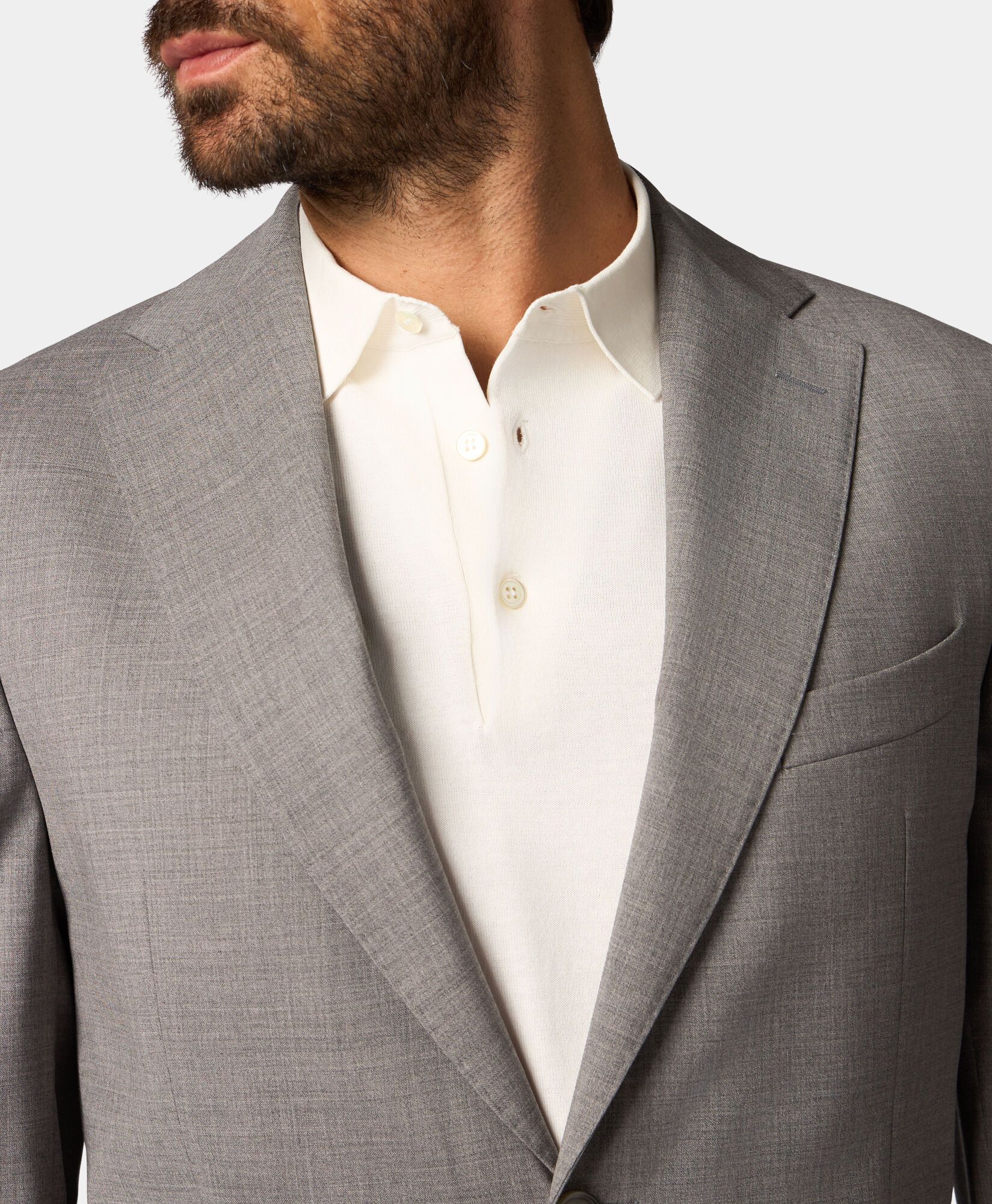 Brooks Brothers Virgin Wool Blazer Light Grey JKREG068WVPWV003LTGRP001