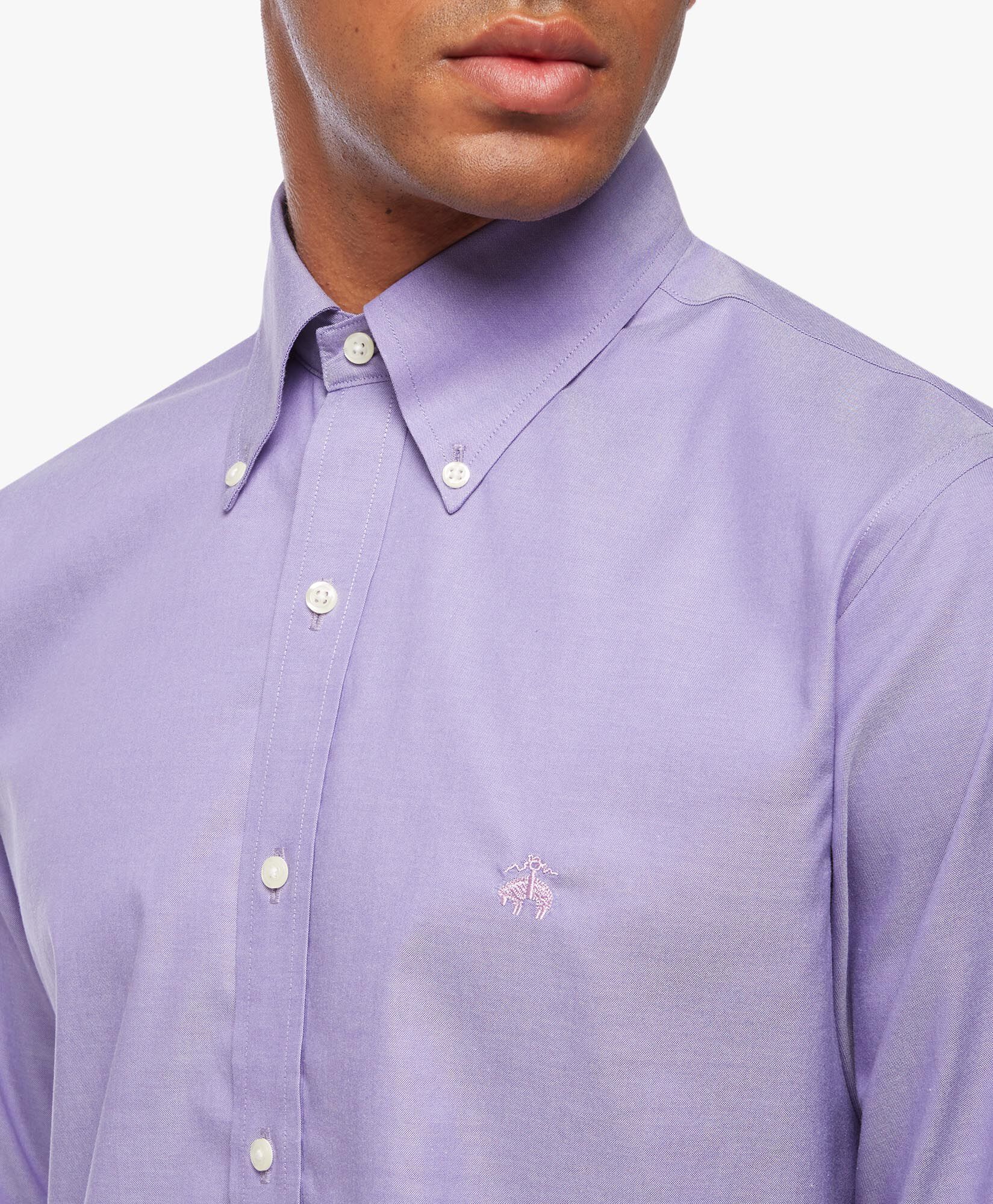 Regular Fit Purple Non Iron Button Down Dress Shirt in Purple for Men Brooks Brothers UK