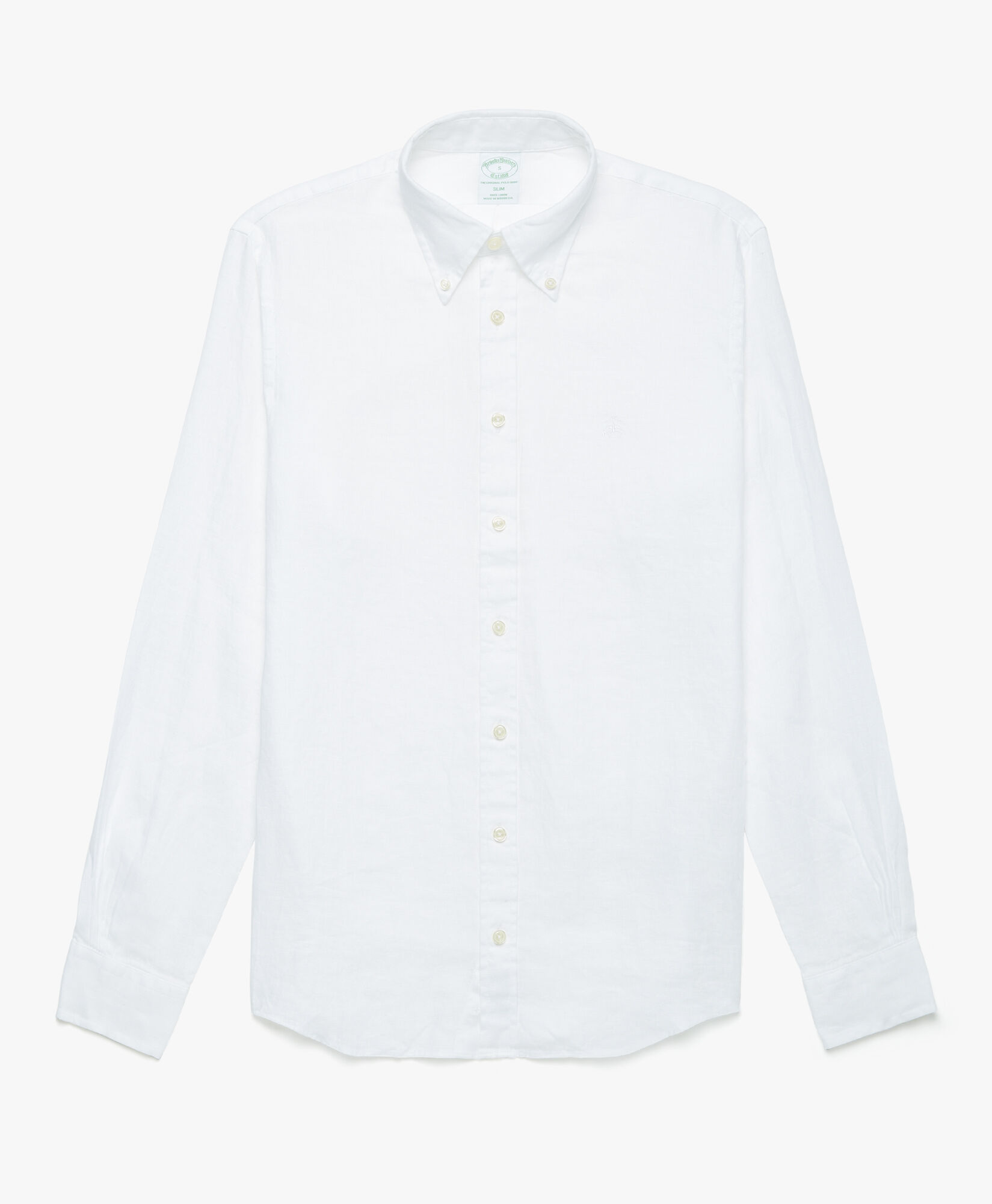 Milano Slim fit Linen Sport Shirt in White for Men Brooks Brothers UK