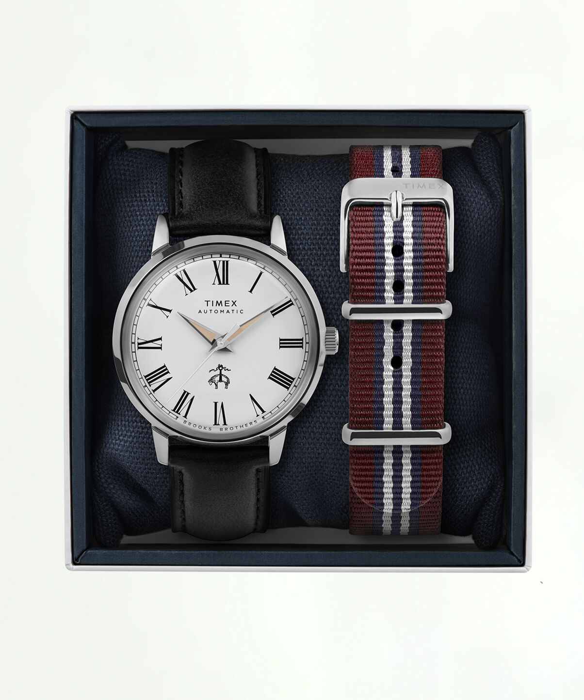 Brooks Brothers x Timex Marlin Automatic Silver Tone in Silver
