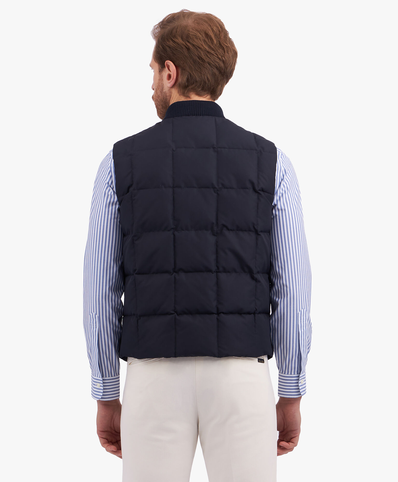 Navy Quilted Vest