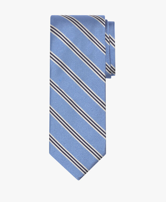 Brooks Brothers Cravate en soie bleu clair Regimental Bleu clair/pastel 1000095001US100198771