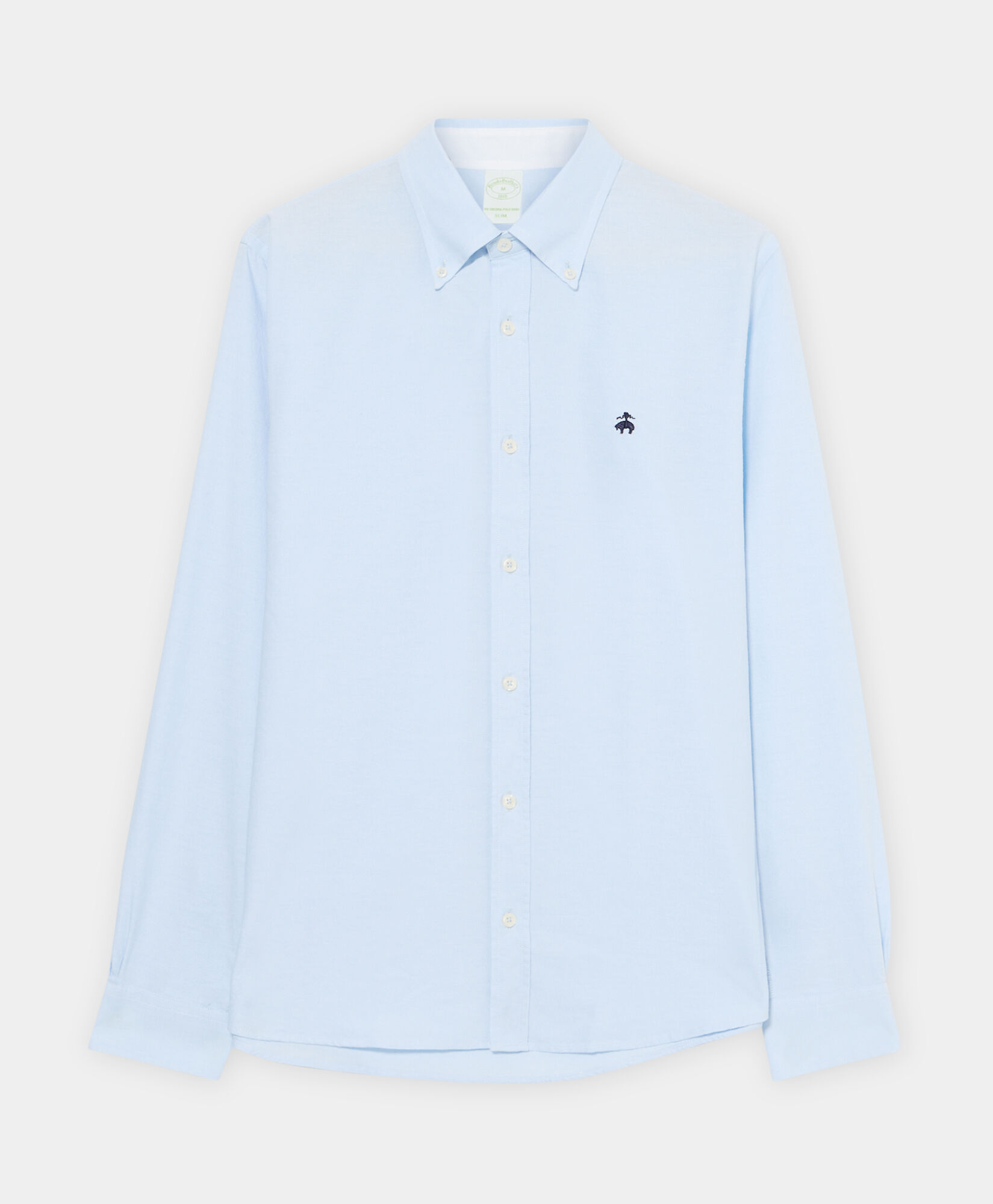 Brooks Brothers Slim Fit Oxford Shirt with Button Down Collar Light Blue CSHBD025COPCO001LTBLP001