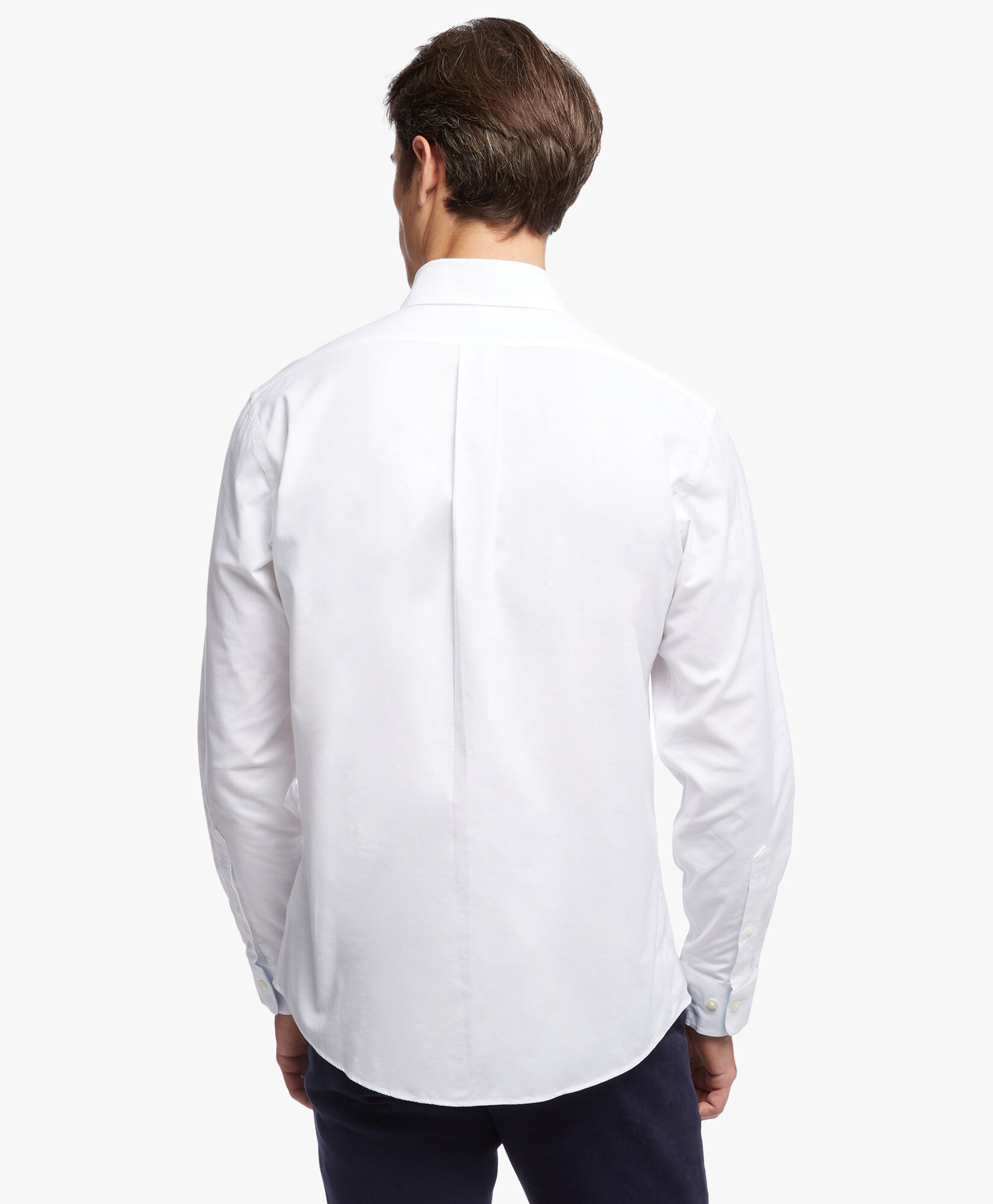 Regent Regular fit Non iron Sport Shirt Oxford Stretch Button Down Collar in White for Men Brooks Brothers UK