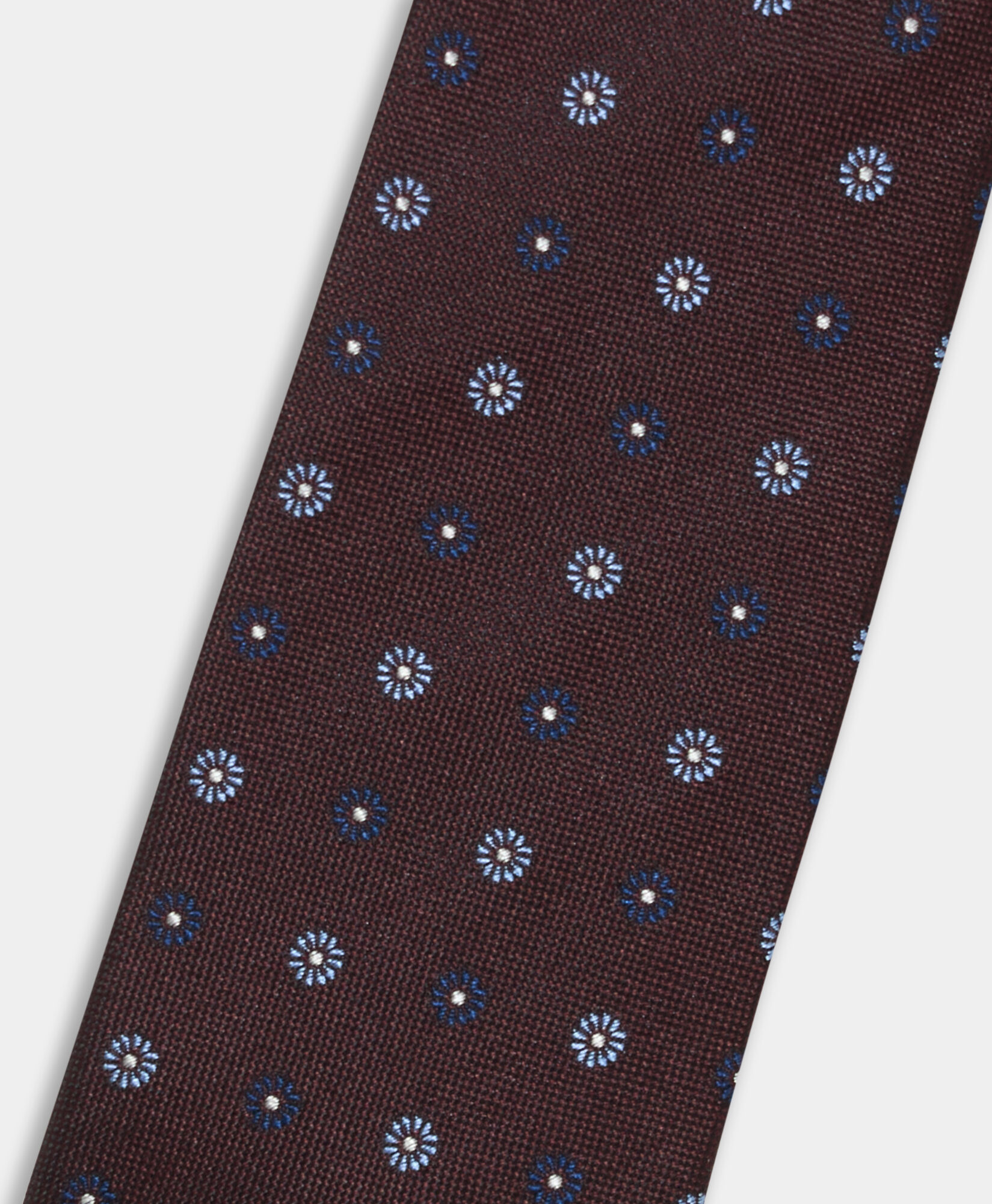 Brooks Brothers Micro Flower Silk Tie Burgundy ACNEK144SEPSE001BORDF001