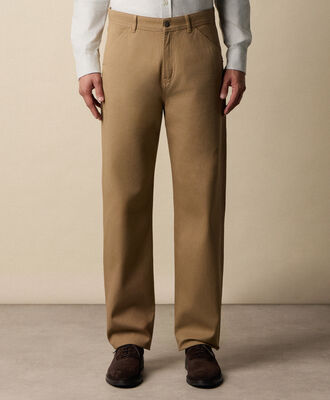 Brooks Brothers Stretch Cotton Gabardine 5-Pocket Pant Beige CPFPK038COPCO001BEIGP001