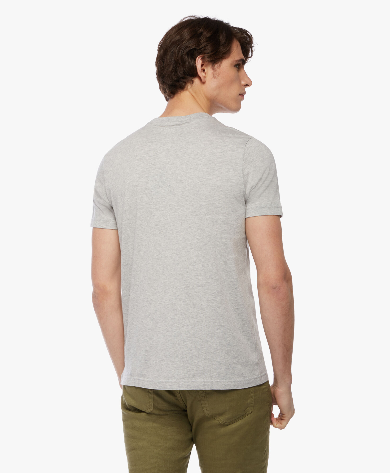 KNT CTN LOGO GF SS TEE GREY HEATHER in Grey for Men Brooks Brothers EU
