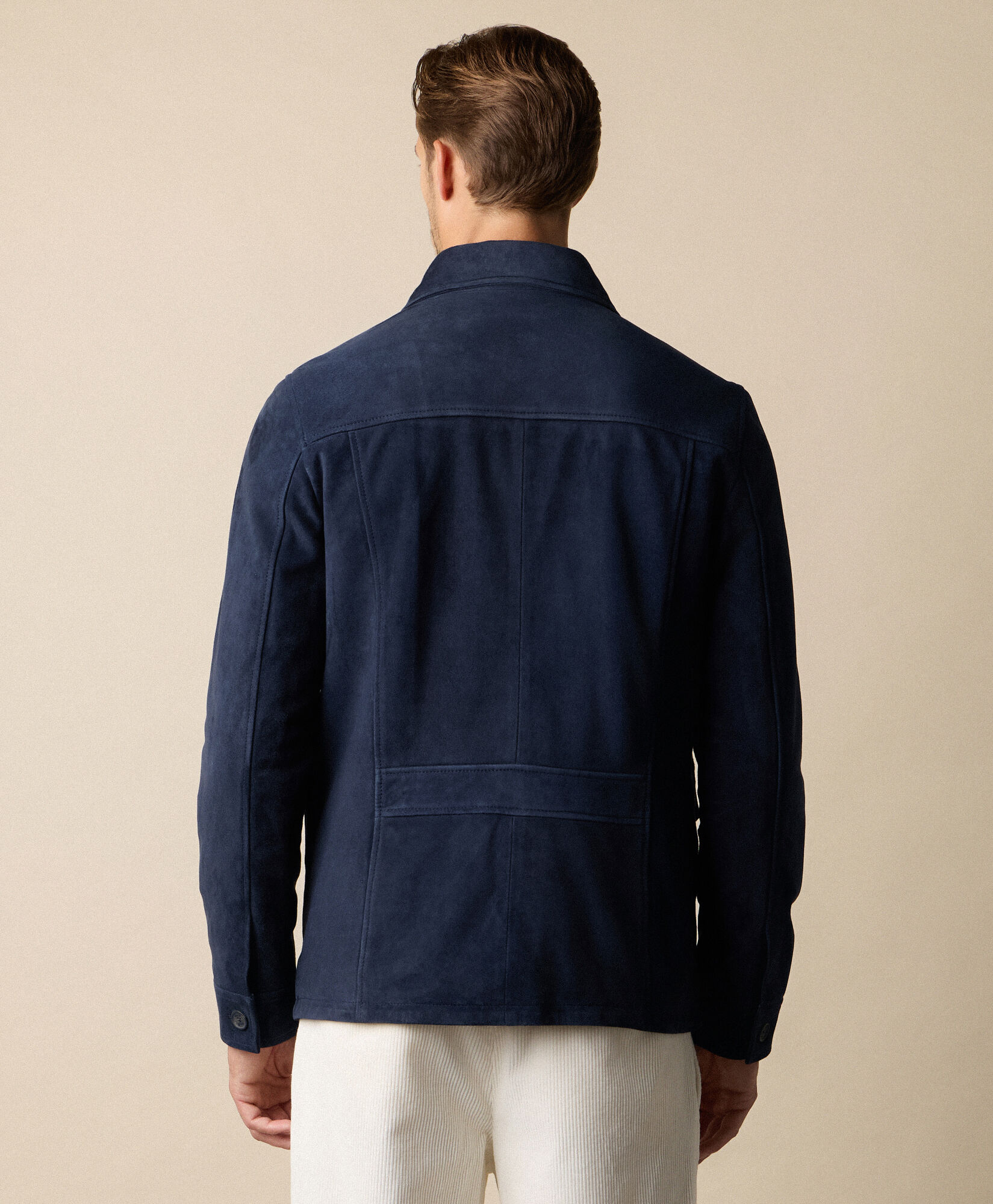 Brooks Brothers Surchemise en Daim Bleu COJKT019LTPLT004BLUEP001