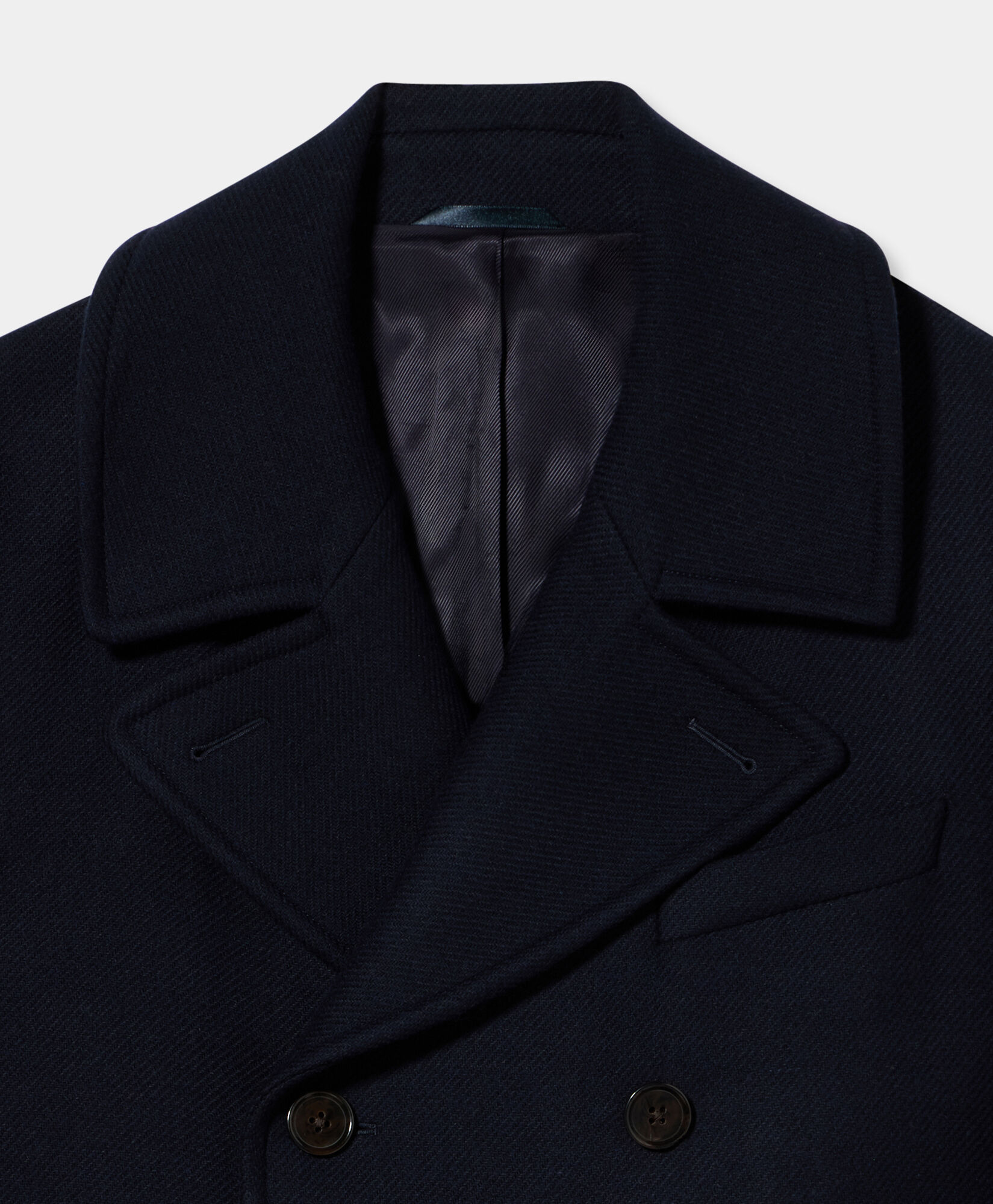 Brooks Brothers Manteau Croisé en Laine Sur Mesure Bleu Marine DRCOA009WOBPA009NAVYP001