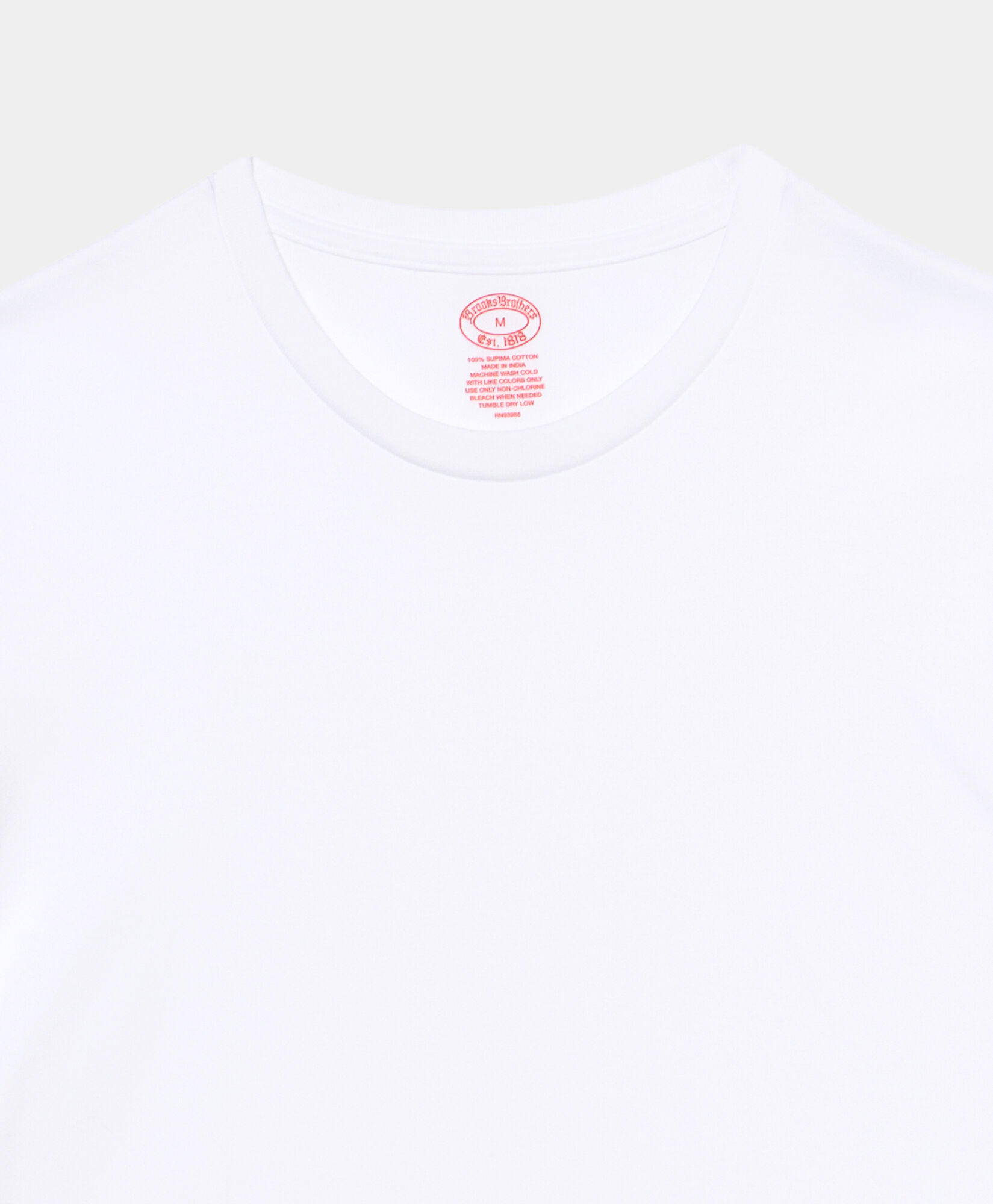 Brooks Brothers Crewneck Cotton T-shirts - Pack of 3 White 1000105767US100224234