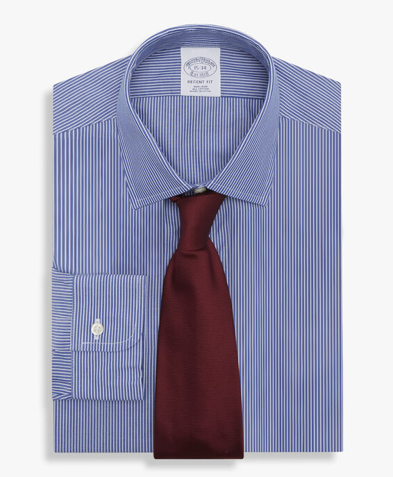 Brooks Brothers Blaues Regular-Fit Non-Iron Hemd aus Baumwolle mit Ainsley-Kragen Blau 1000097066US100204299