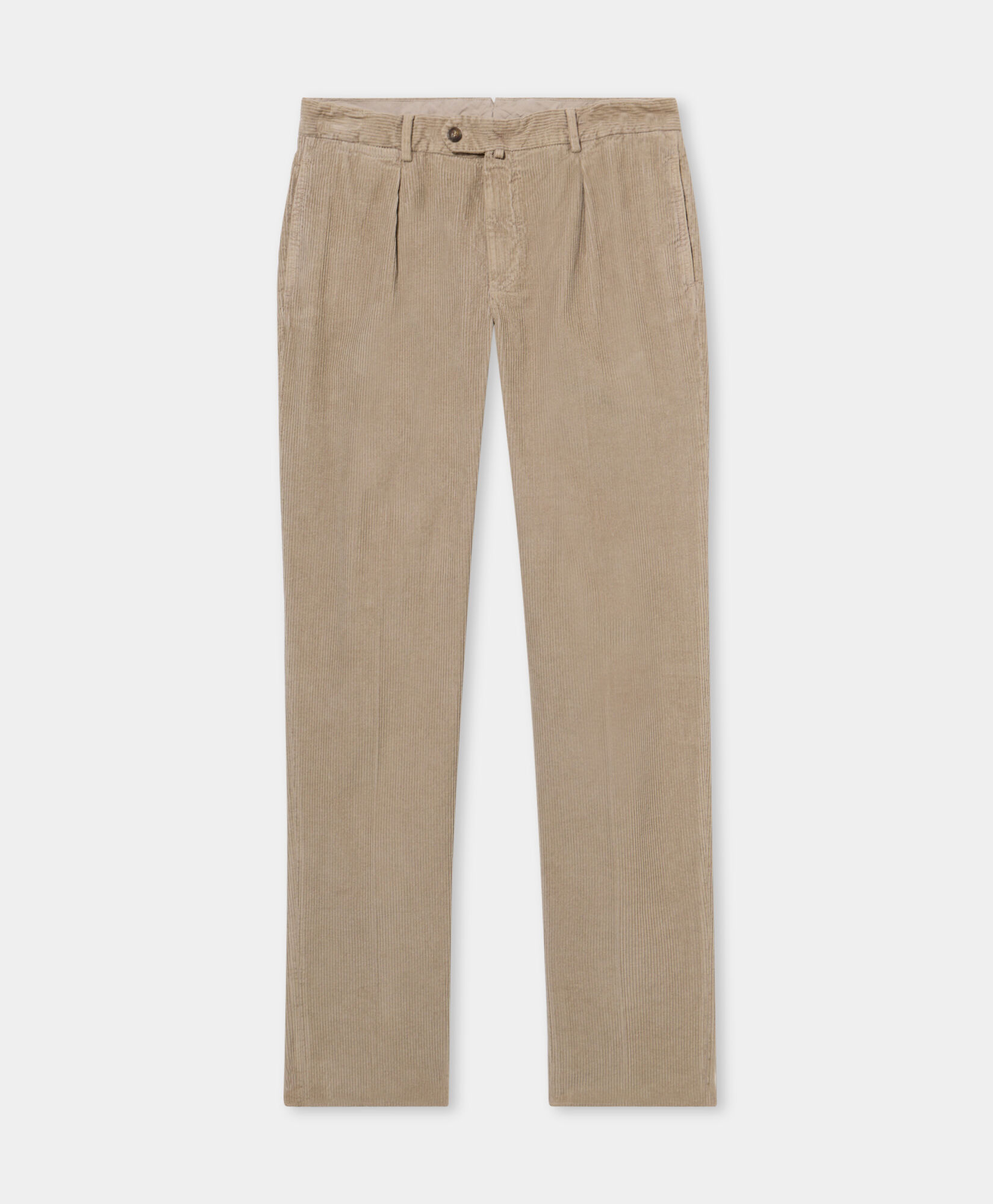 Brooks Brothers One-Pleat Cotton Corduroy Chino Taupe CPCH1P01COPCO001TAUPE001