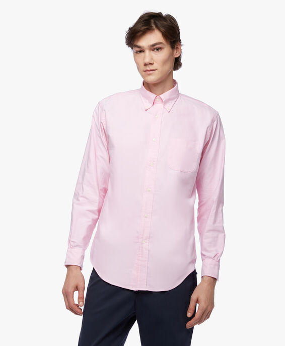 Brooks Brothers Chemise en Oxford col polo button-down Rose 1000089987US100186451