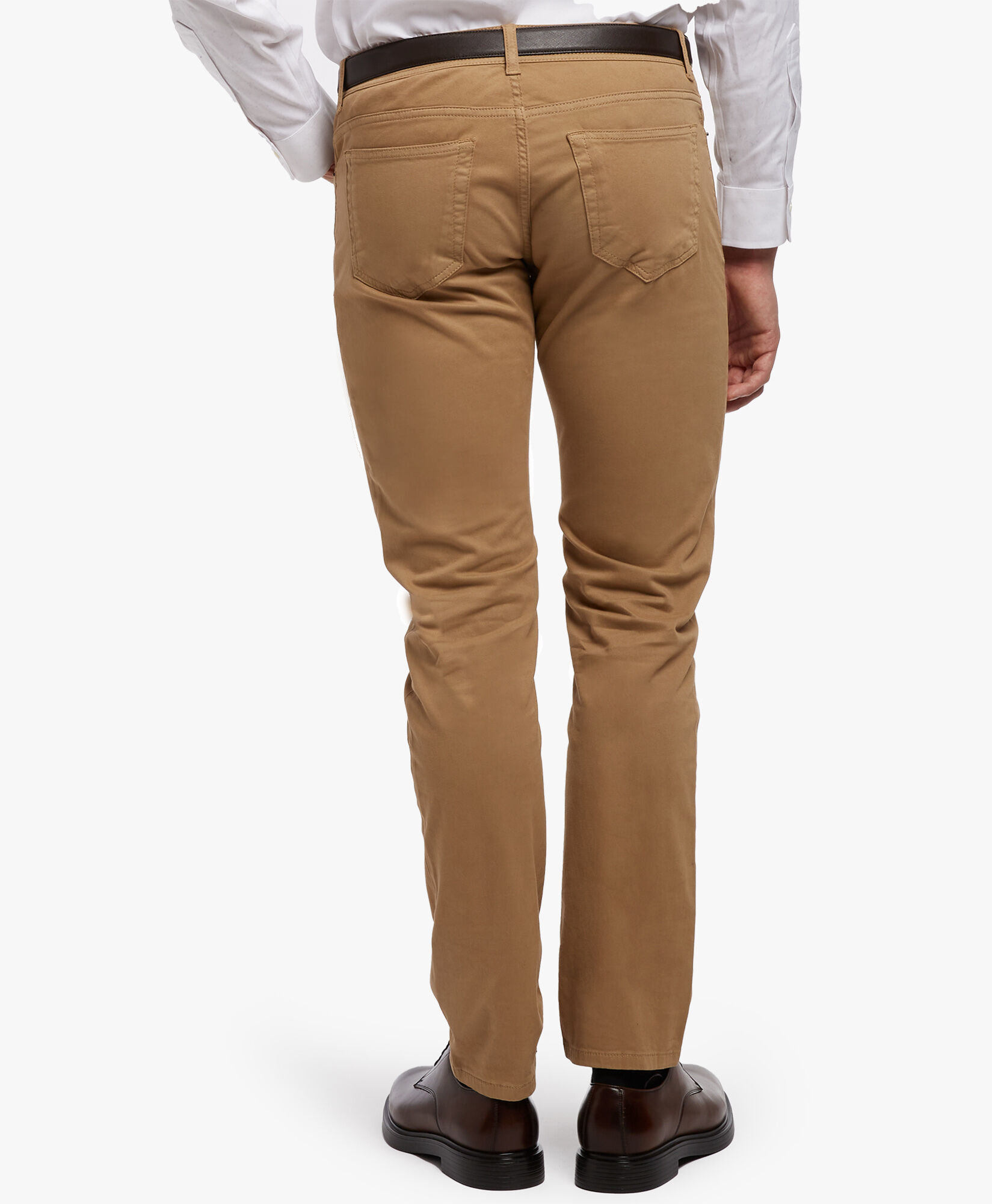 Stretch Cotton 5 Pocket Pants in Khaki Brooks Brothers EU