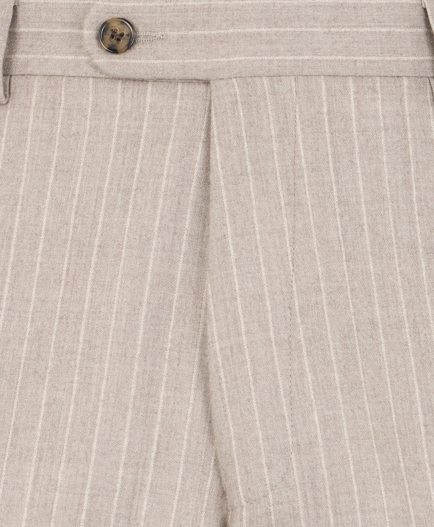 Brooks Brothers Costume en Laine Vierge à Rayures Fines Sable STREG064WVPWV003SANDF001