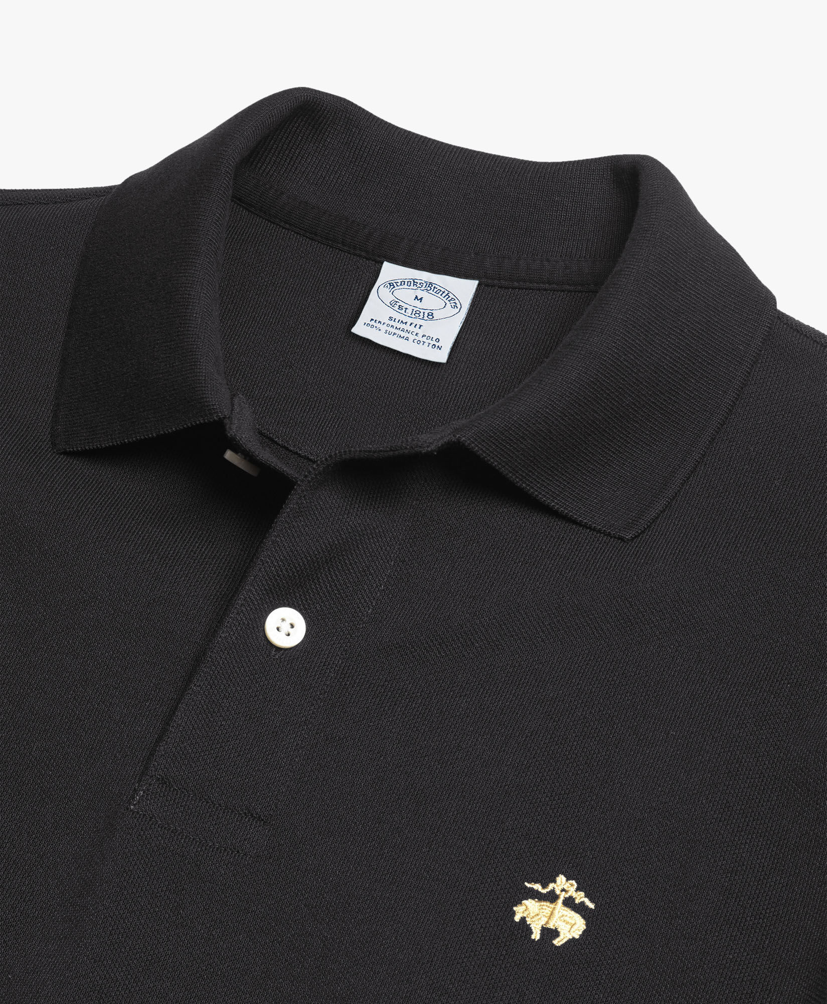 Brooks Brothers Golden Fleece Supima Cotton Polo Meteorite 1000085167US100174369
