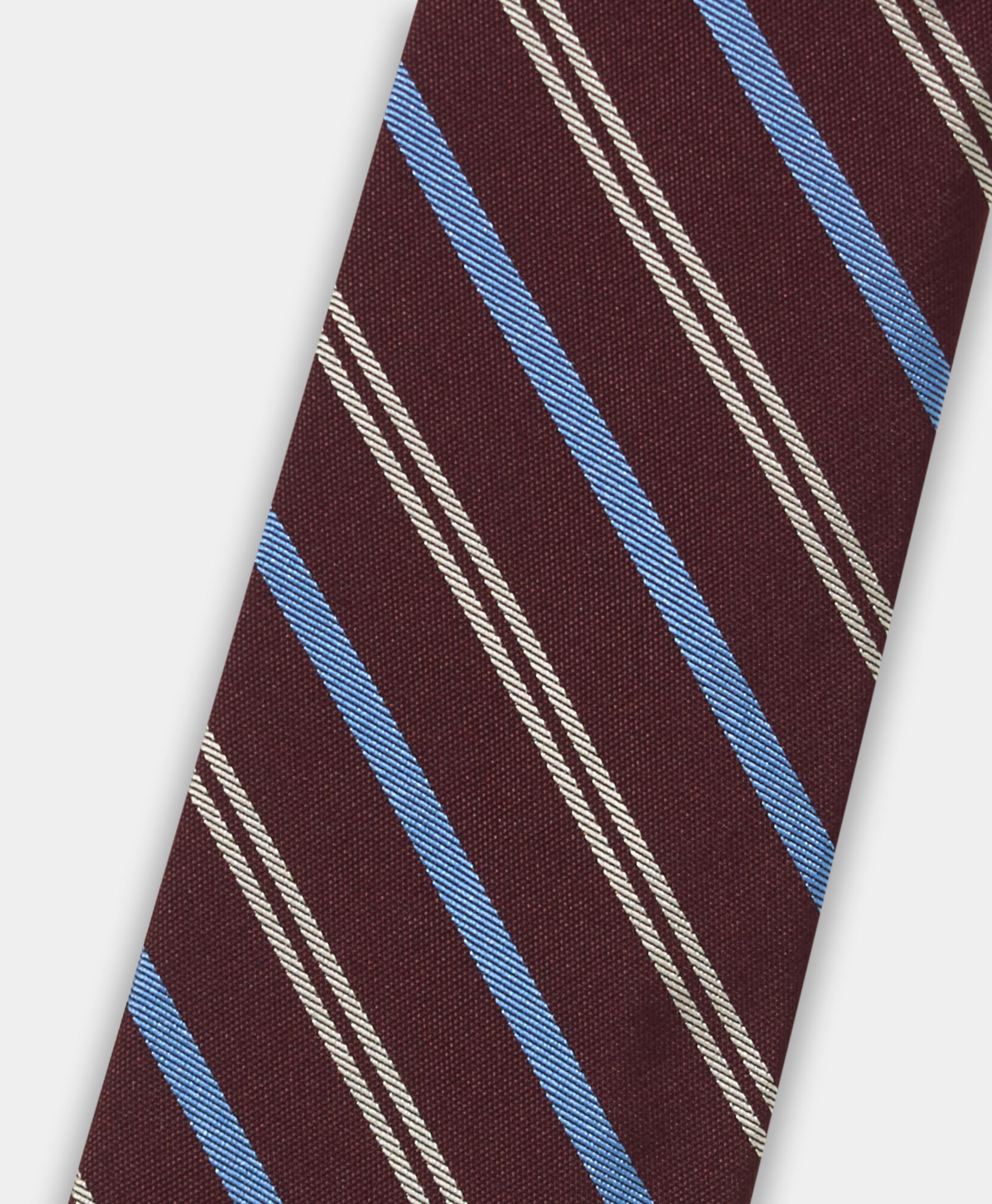 Brooks Brothers Striped Silk Tie Burgundy ACNEK145SEPSE001BORDF001