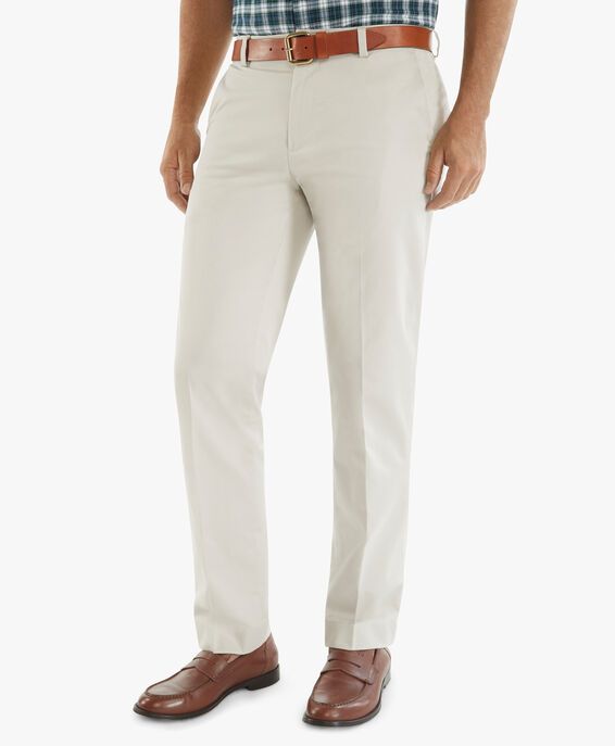 Brooks Brothers Pantalón chino de algodón elástico beige claro Beige claro 1000097229US100204798