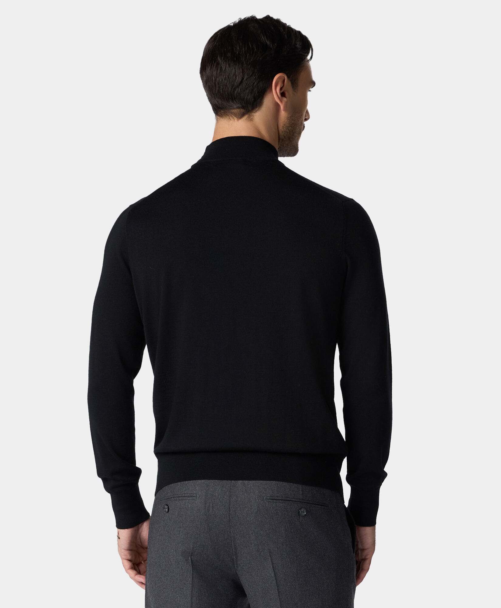 Mens wool mock neck sweater shop