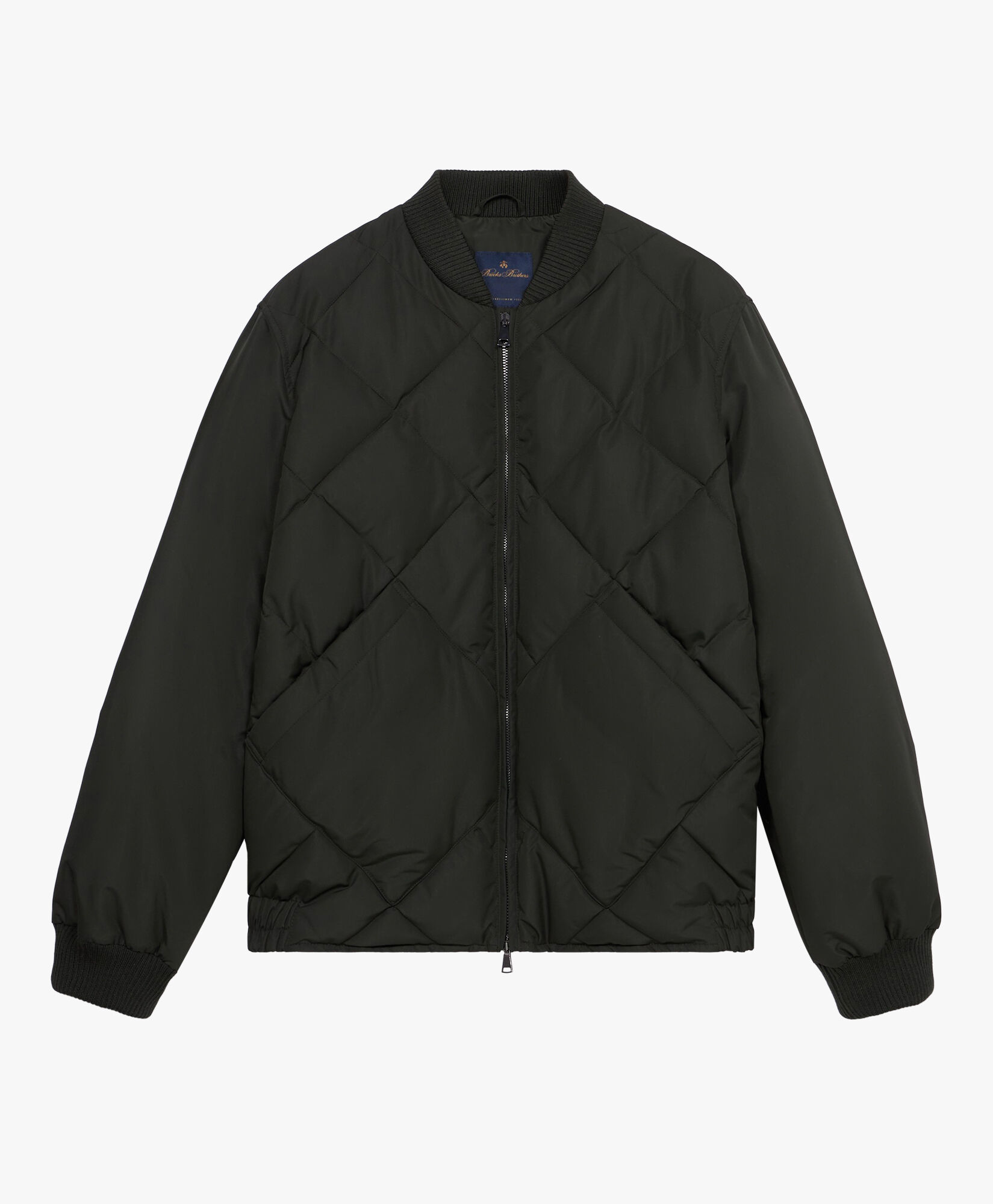 Brooks brothers fur collar wool bomber online