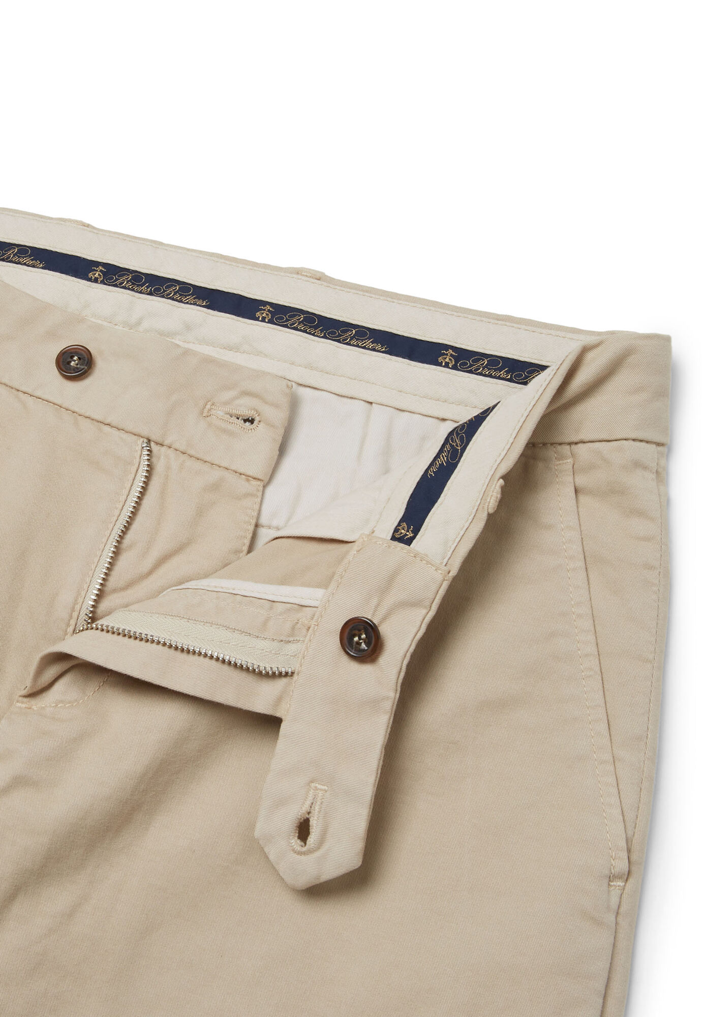 Brooks Brothers Stretch Cotton Chinos Beige CPCHI003COBSP003BEIGP001