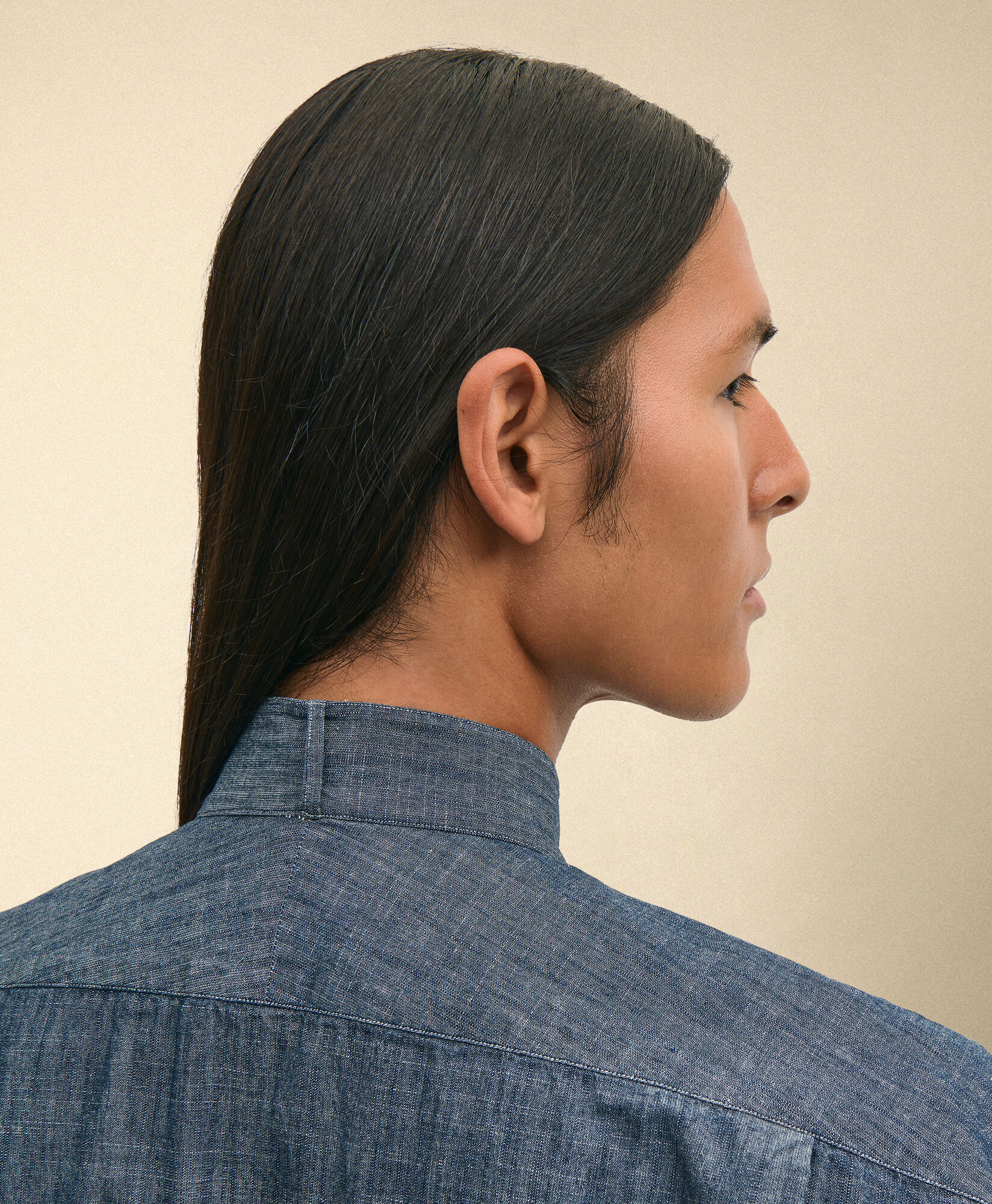 Brooks Brothers Brooks Brothers x Engineered Garments - Oversized Wing Collar Shirt Blue 1000107578US100228090