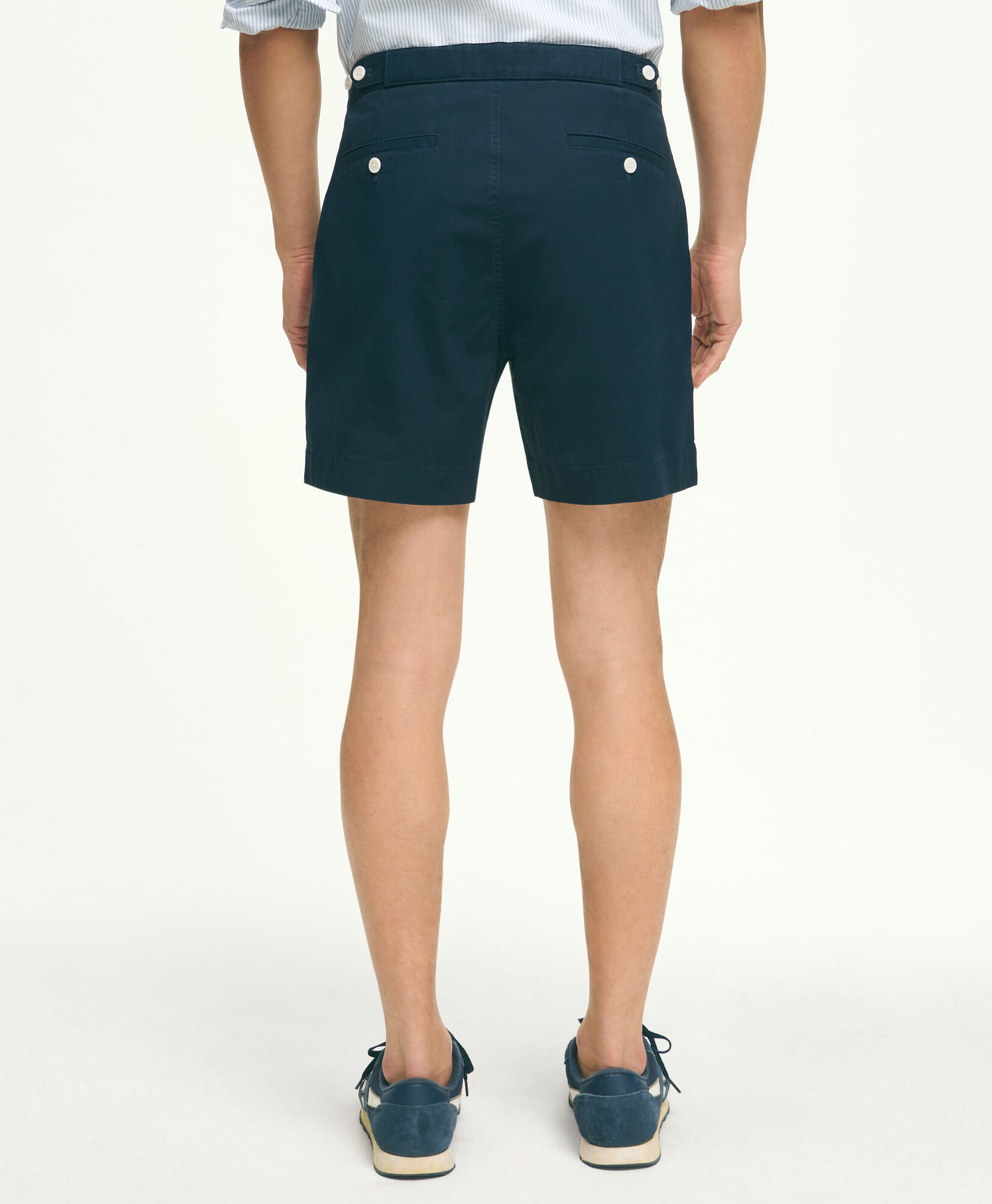 Brooks Brothers Shorts en Coton Tennis Bleu Marine 1000090310US100187787