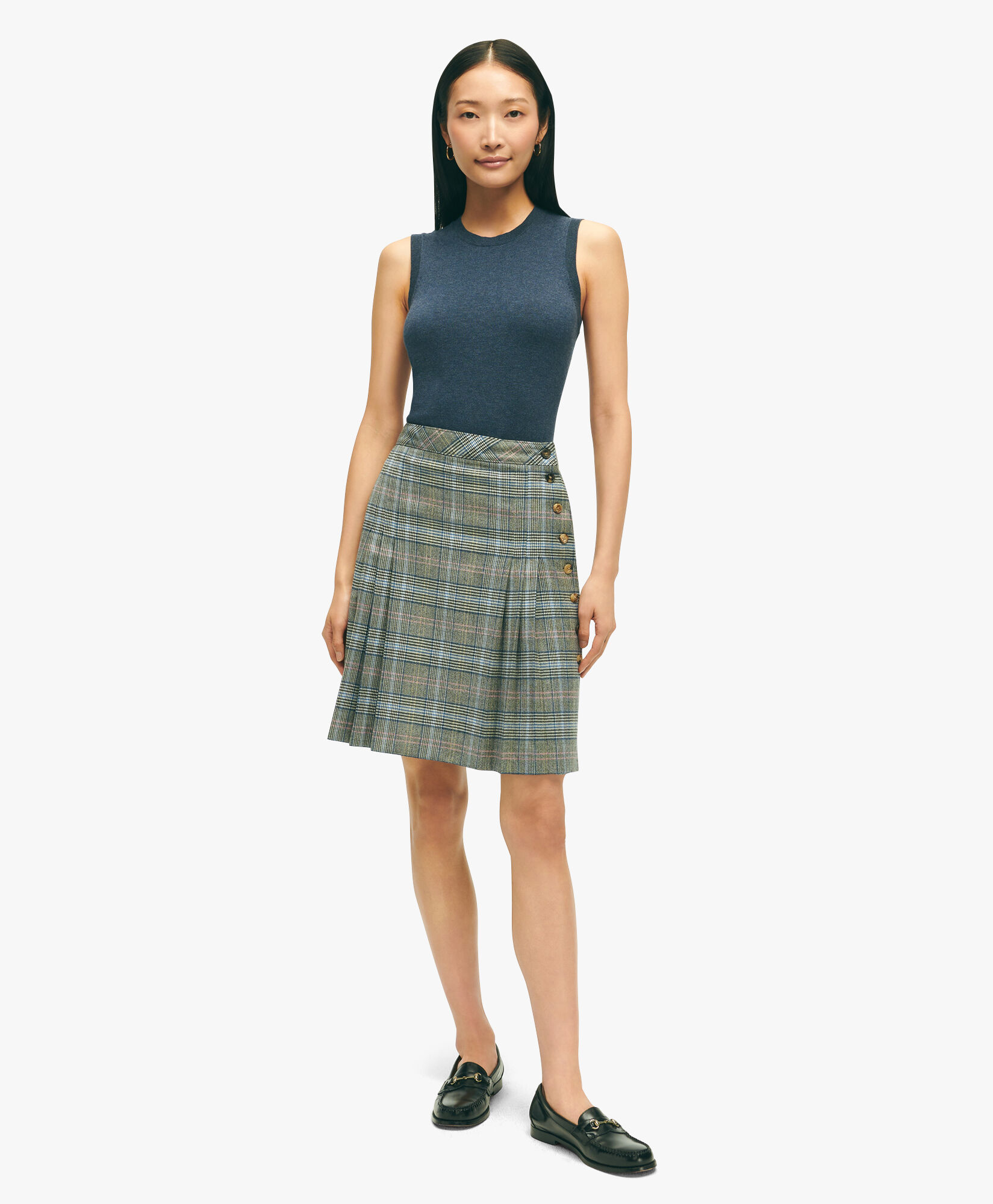 Plaid wool skirt near me top