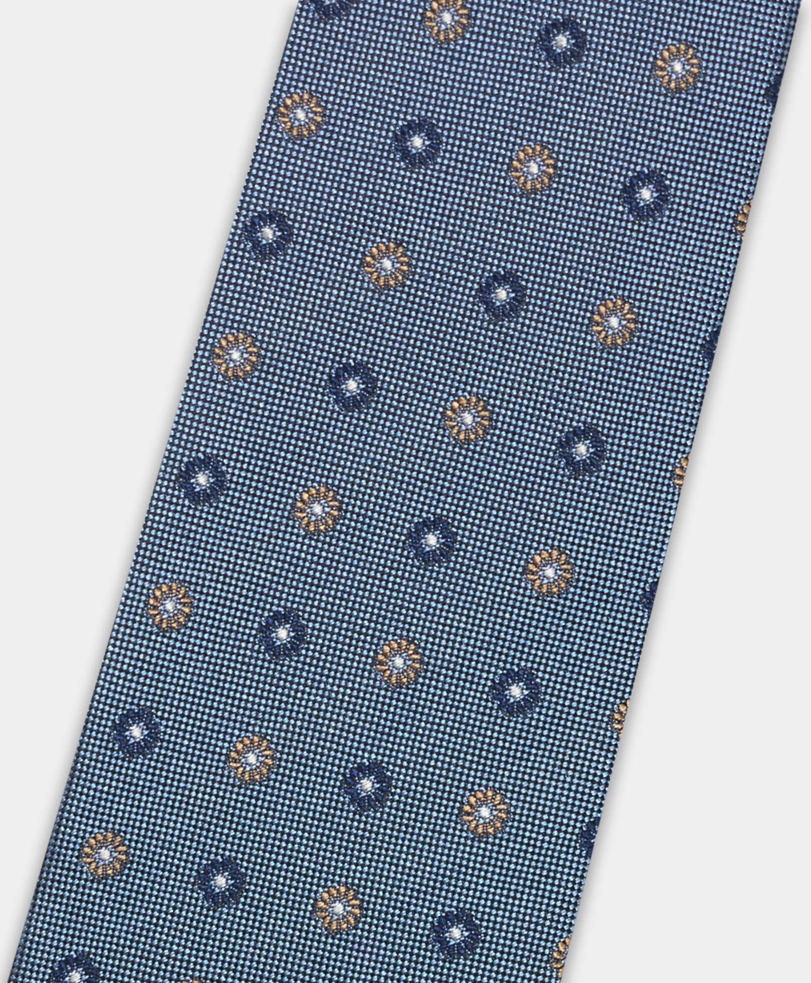 Brooks Brothers Micro Flower Silk Tie Sky ACNEK144SEPSE001SKYF0001