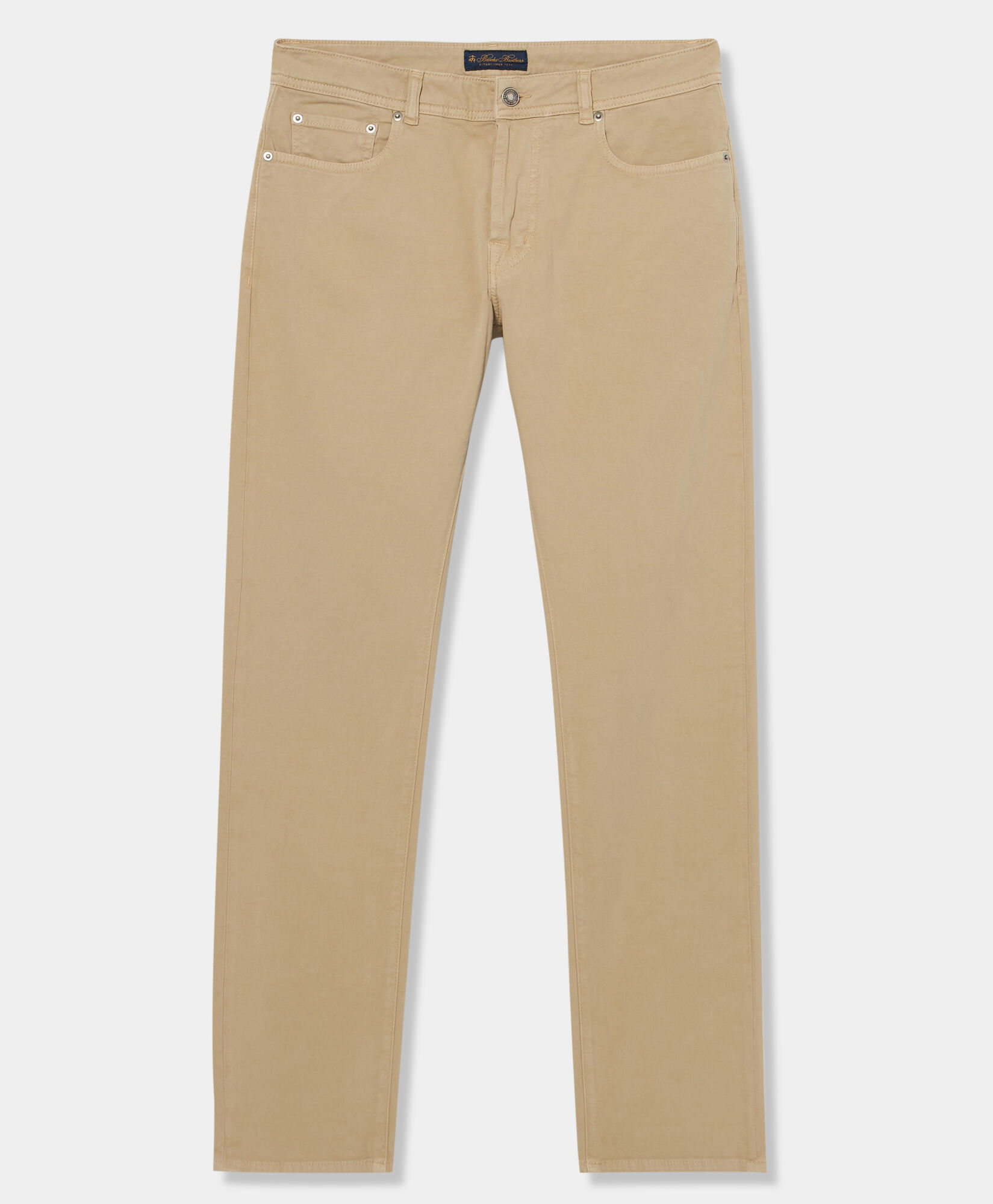 Regular Fit Five Pocket Pants in Beige for Men Brooks Brothers UK