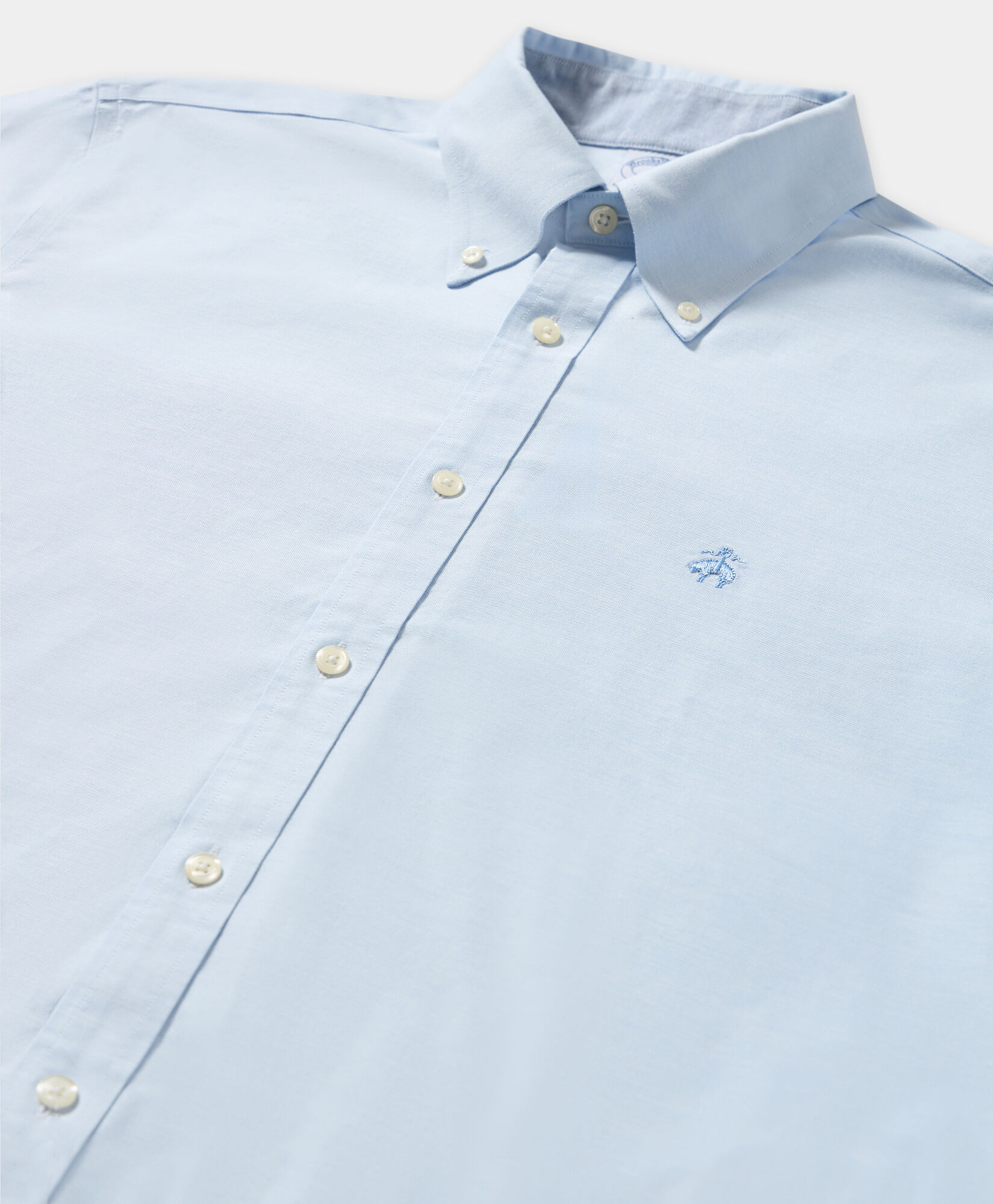 Brooks Brothers Chemise Regular Fit Oxford Non-Iron avec Col Button Down Bleu 1000095299US100199963