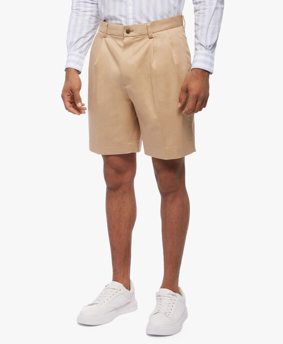 Brooks Brothers Shorts stretch con pince frontali Beige scuro 1000044588US100100137