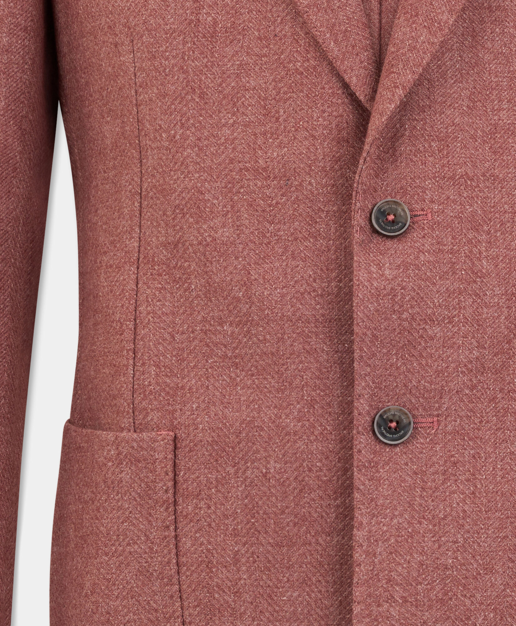 Brooks Brothers Herringbone Wool Blend Blazer Red JKREG105WOBPE001REDPL001