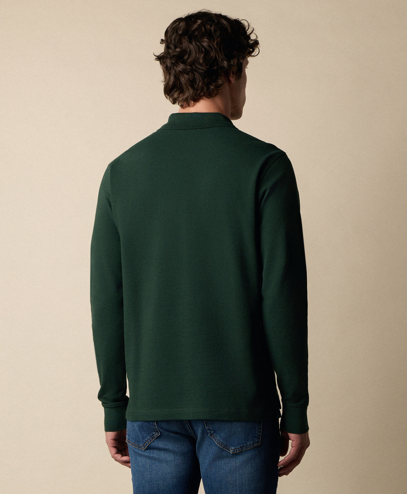 Brooks Brothers Piqué Cotton Polo Green POJERL10COBEA001GREEP003