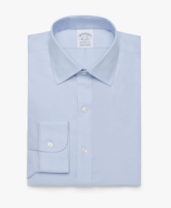 Brooks Brothers Regular Fit Pastel Blue Non-Iron Ainsley Collar Dress Shirt Light/Pastel Blue 1000078352US100161038