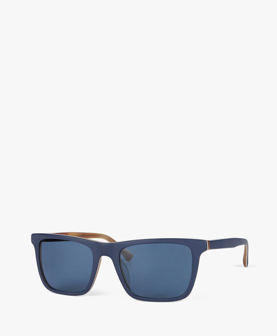 Brooks Brothers Blaue quadratische Sonnenbrille Blau 10BB5051UACETATEBLUEP001