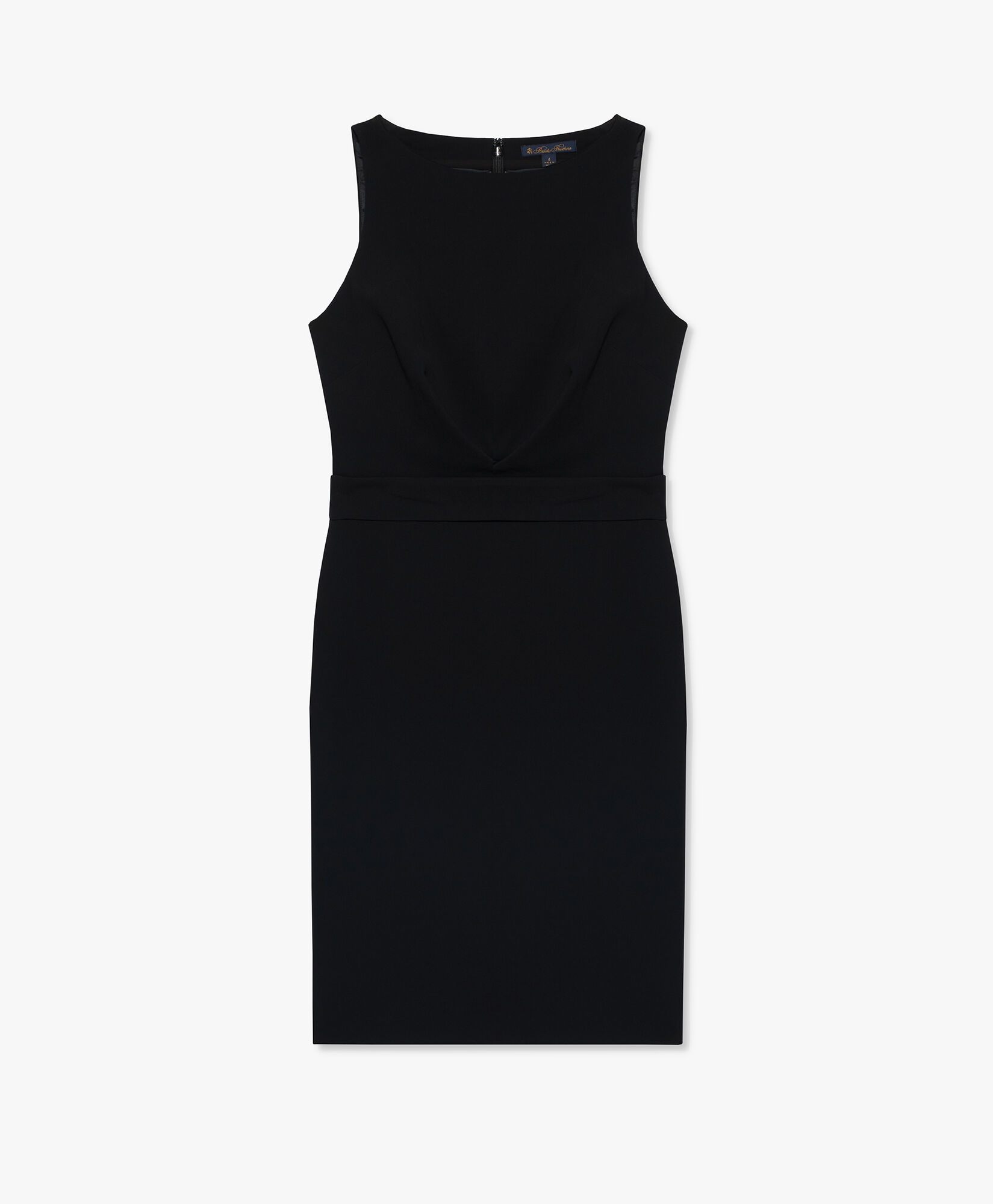 Black Stretch Crepe Dress in Black for Women Brooks Brothers EU
