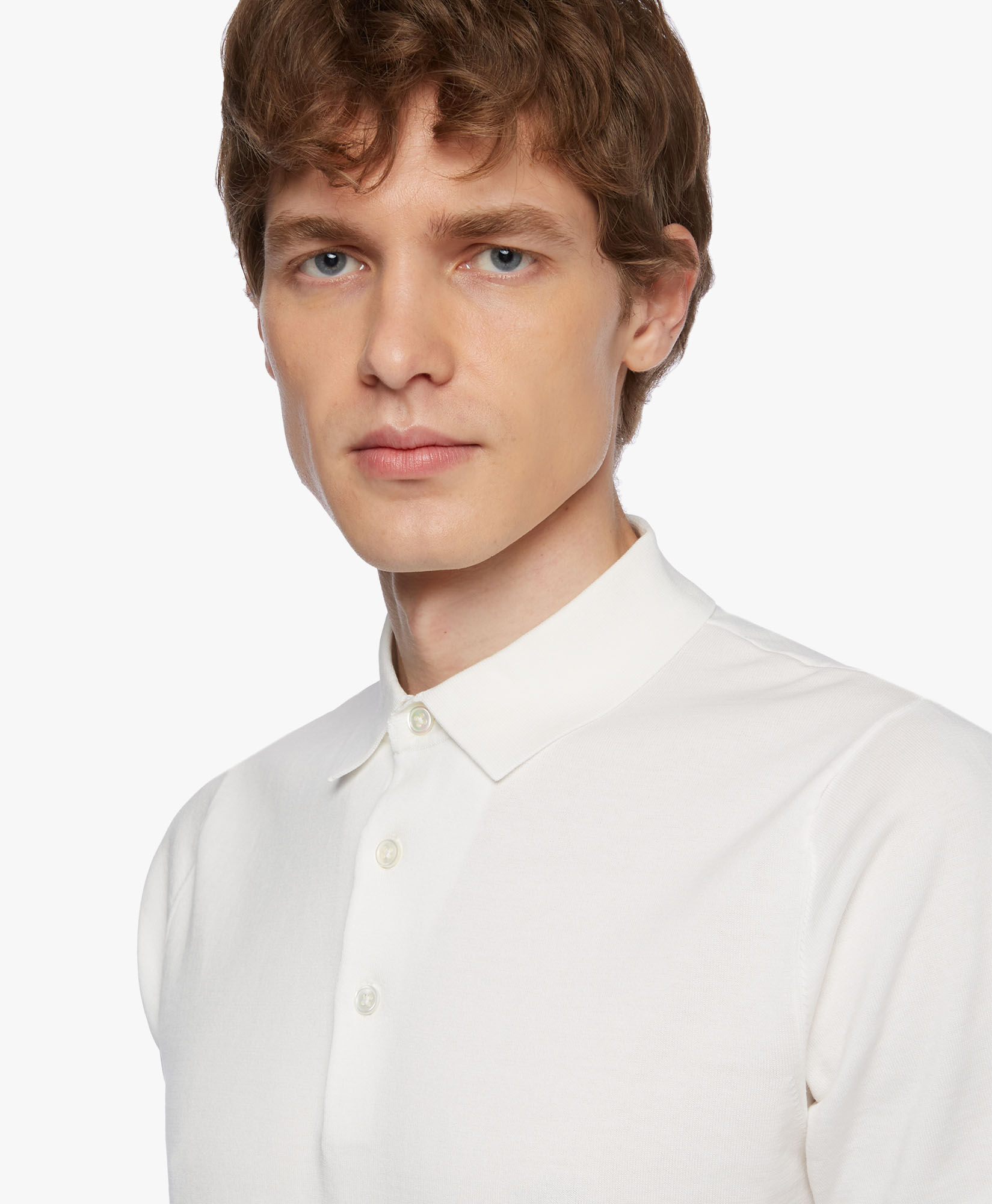 White Cotton Polo Shirt in White for Men Brooks Brothers UK