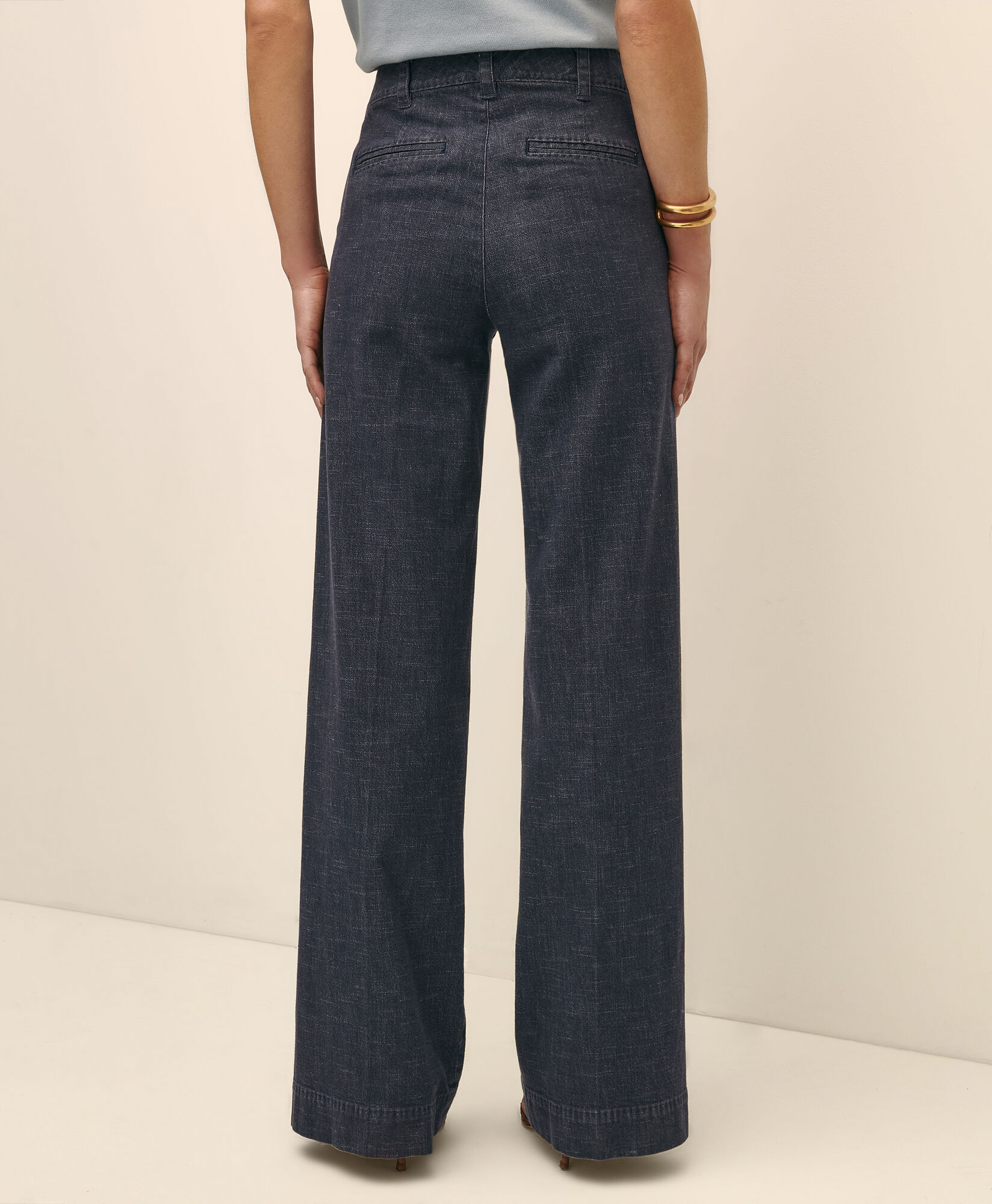 Brooks Brothers Classic Fit Denim Trousers Dark Blue 1000103098US100218099