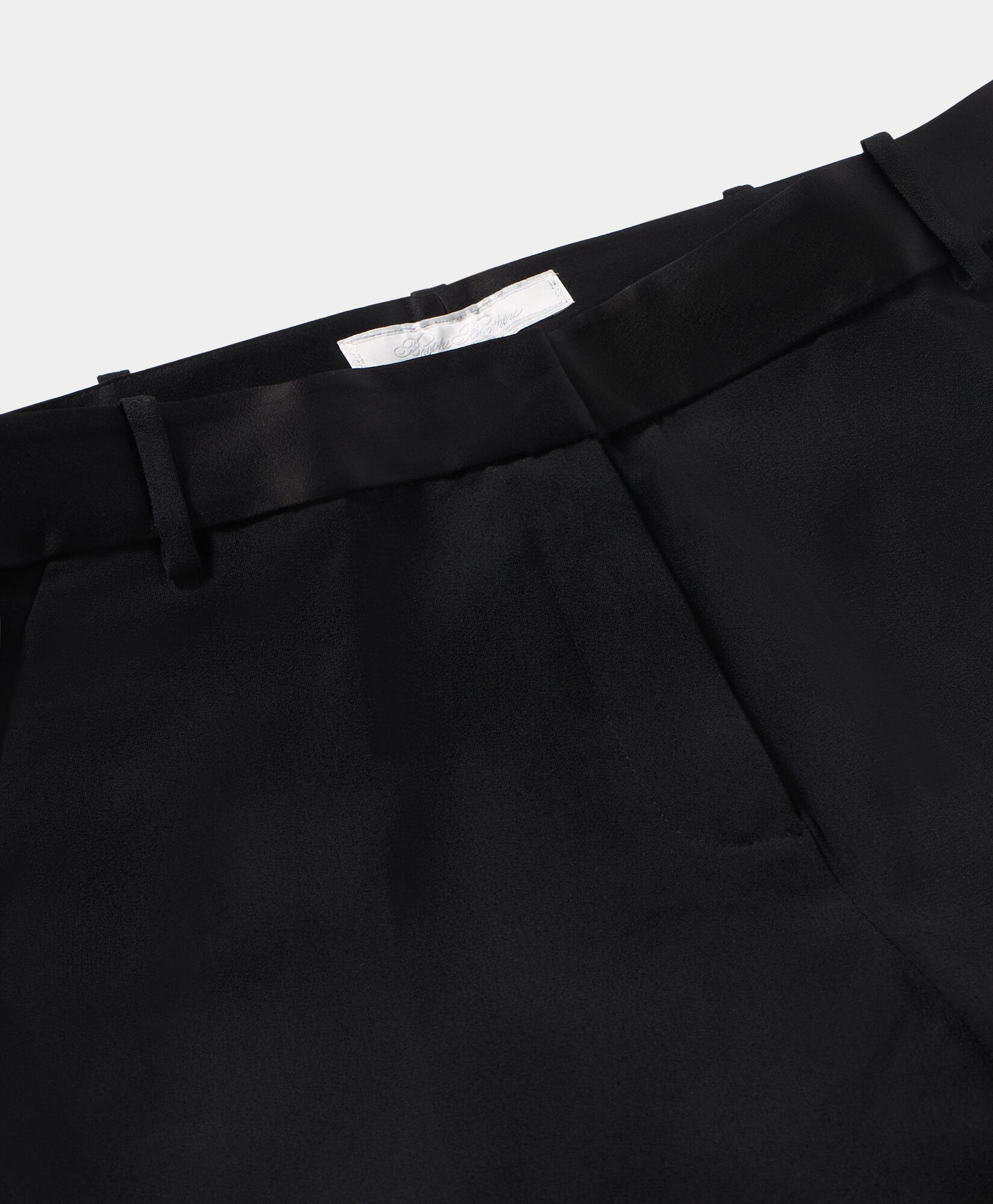 Brooks Brothers Crepe Tuxedo Wide Leg Pants Black 1000104781US100221582