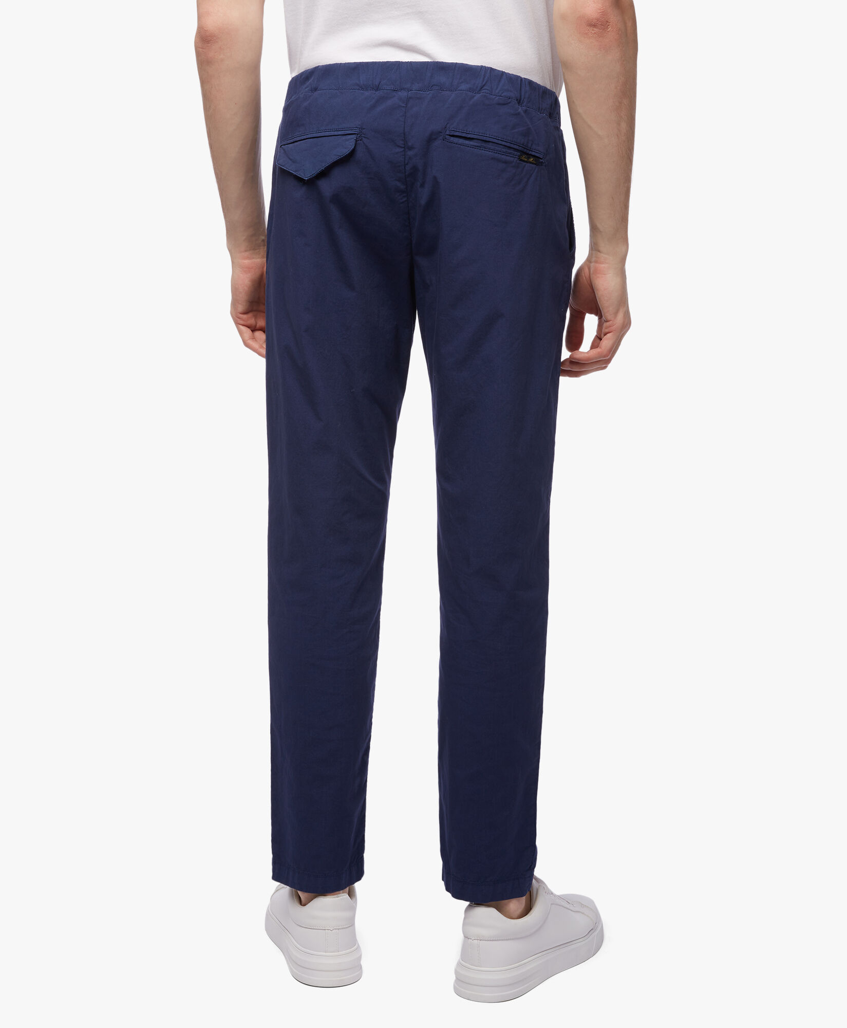 Stretch Cotton Pants in Blue for Men Brooks Brothers UK