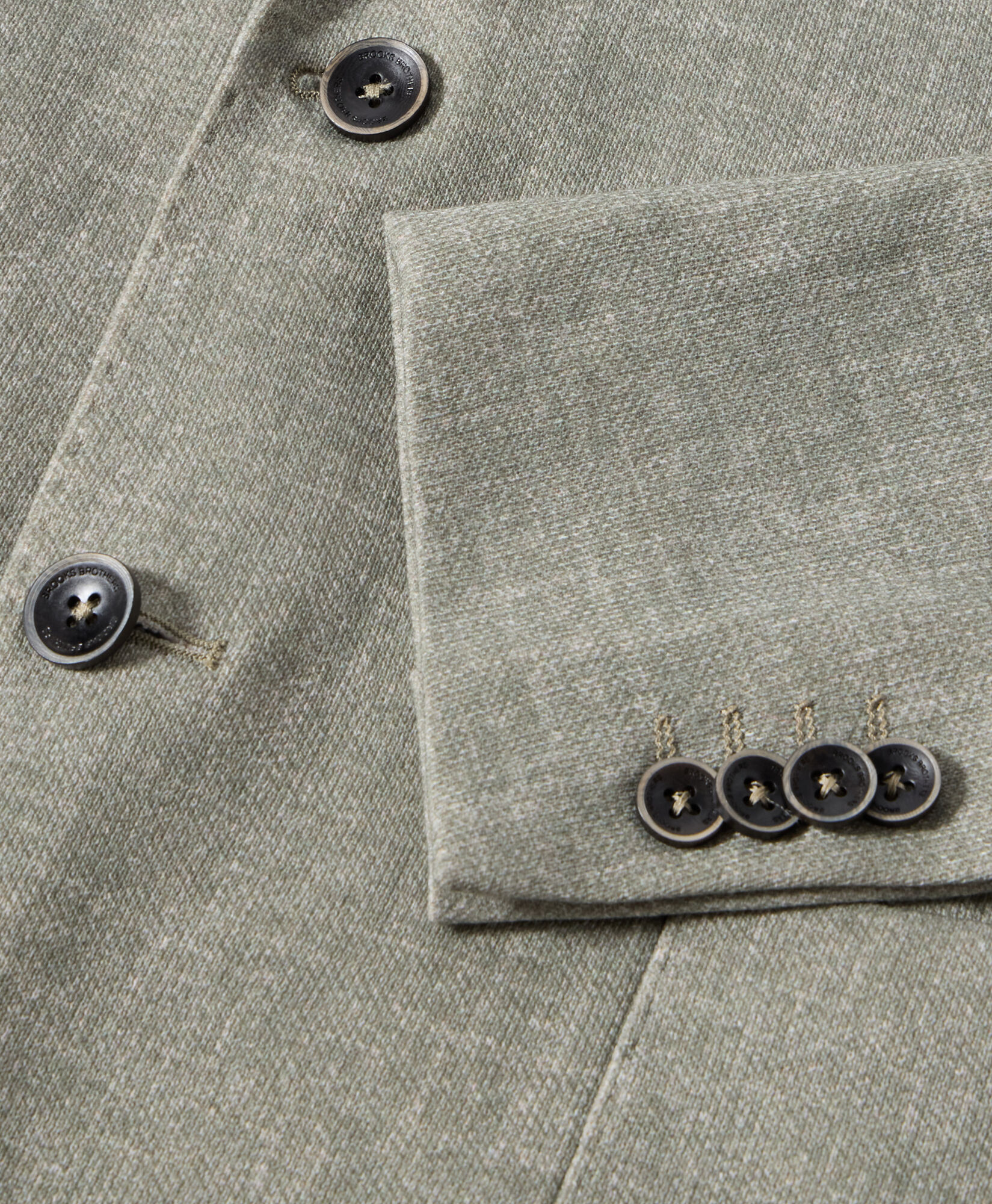 Brooks Brothers Cotton Blend Jersey Jacket Sage JKREG057PLBCO002SAGEP001