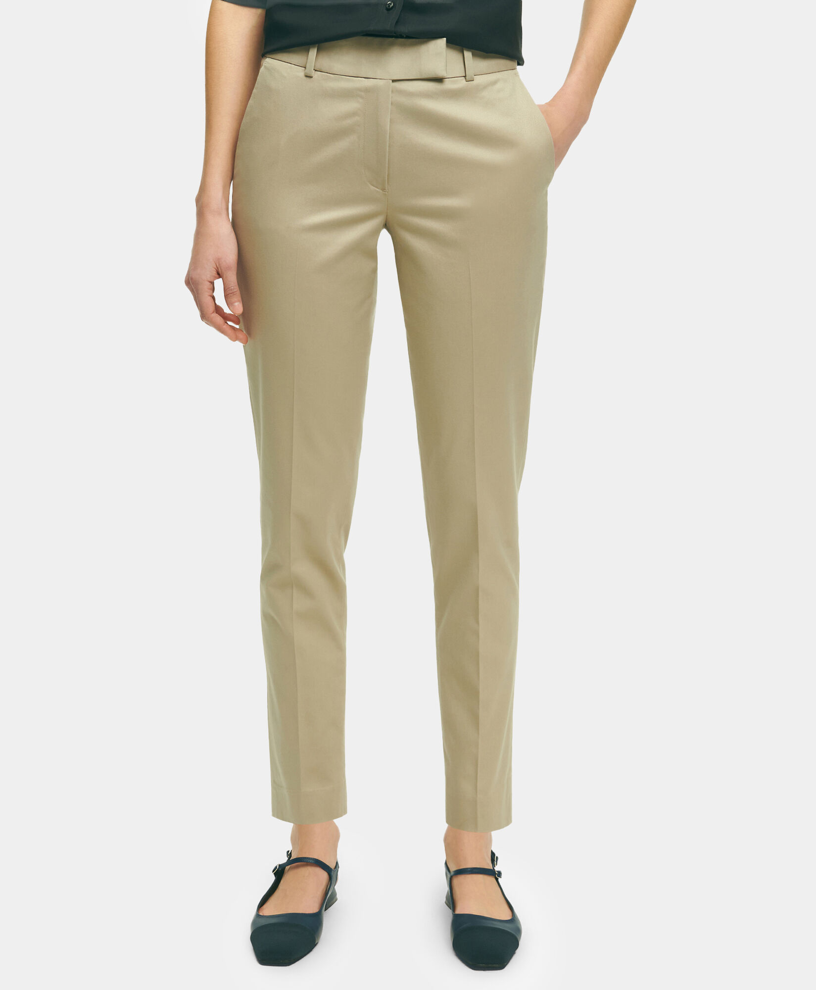 Brooks Brothers Stretch Cotton Twill Advantage Chinos Beige/Khaki 1000102768US100217110