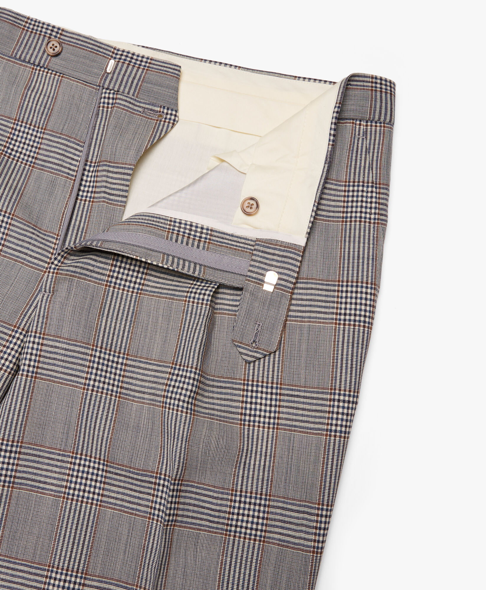 Regent Fit Wool Check Suit Pants in Multi Brooks Brothers UK