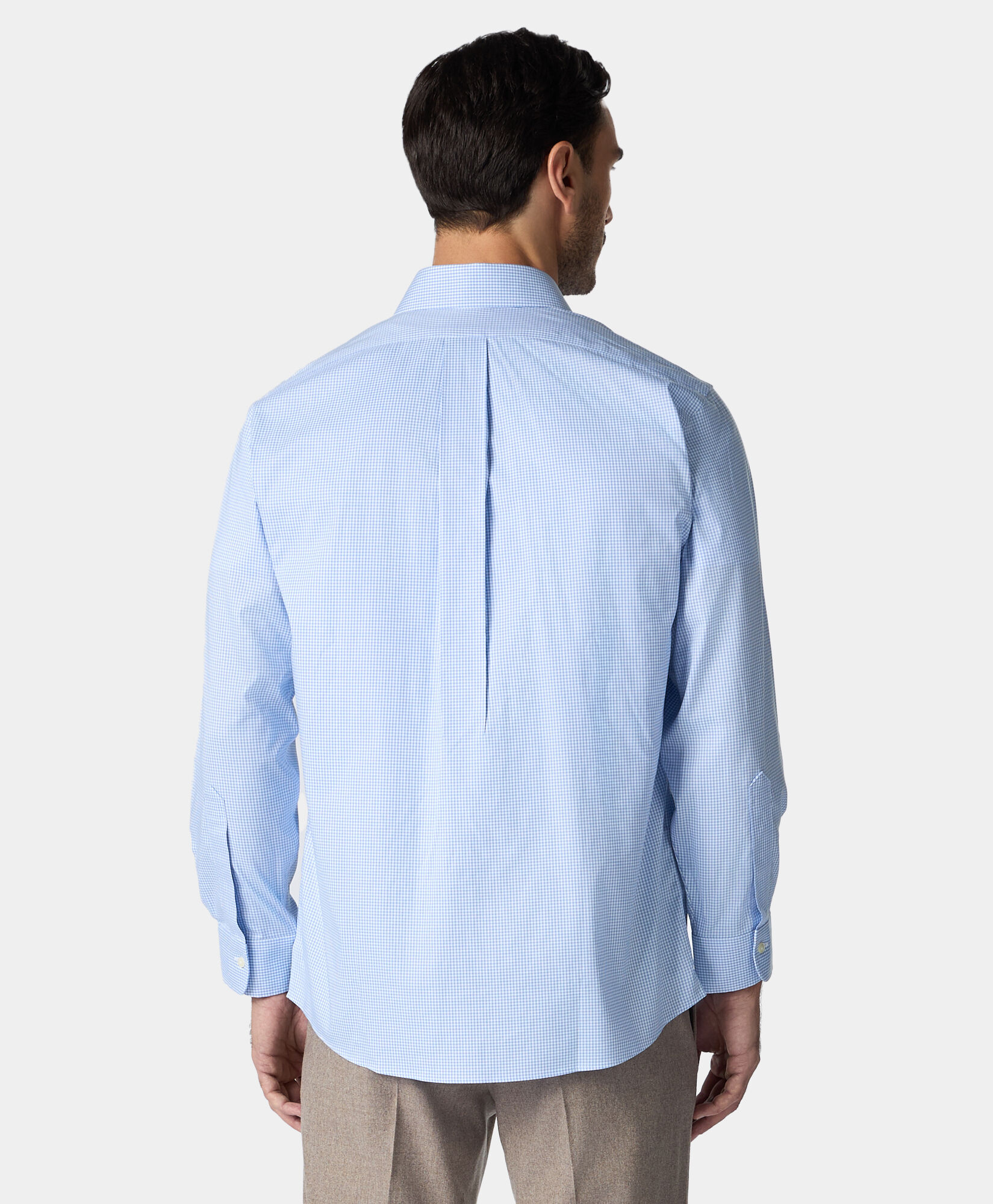 Brooks Brothers Regular Fit Non-Iron Supima Oxford Pinpoint Shirt with Ainsley Collar Hydrangea 1000094099US100196756