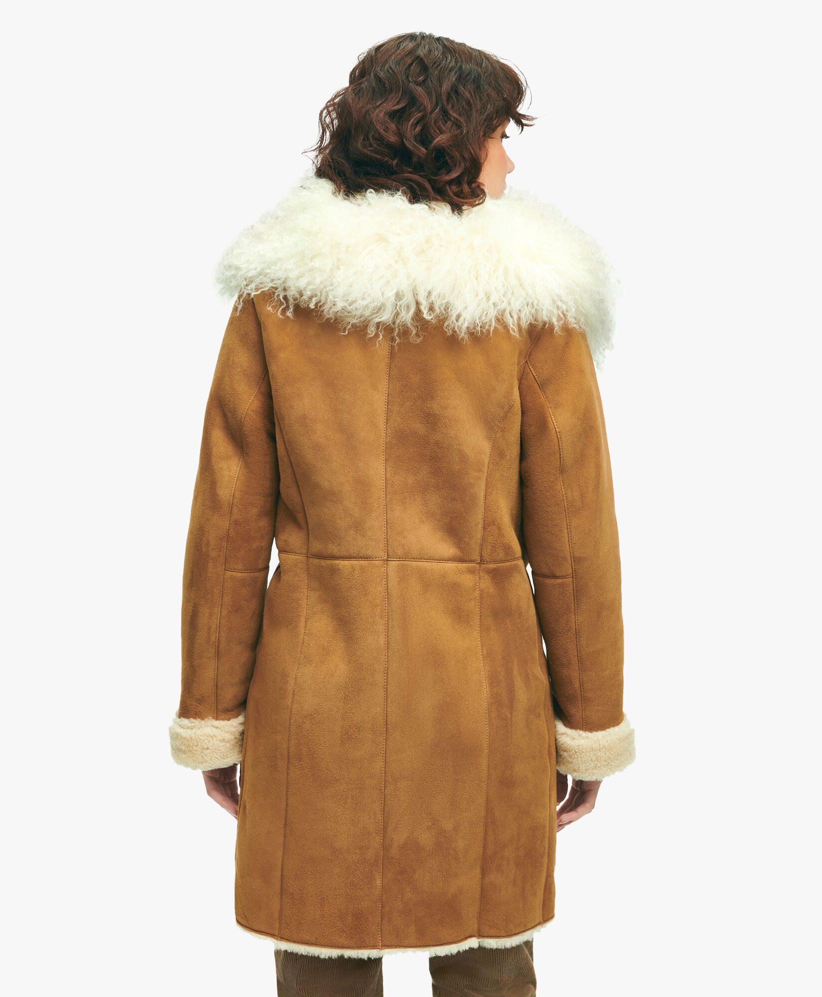 Brooks brothers shearling coat 2025