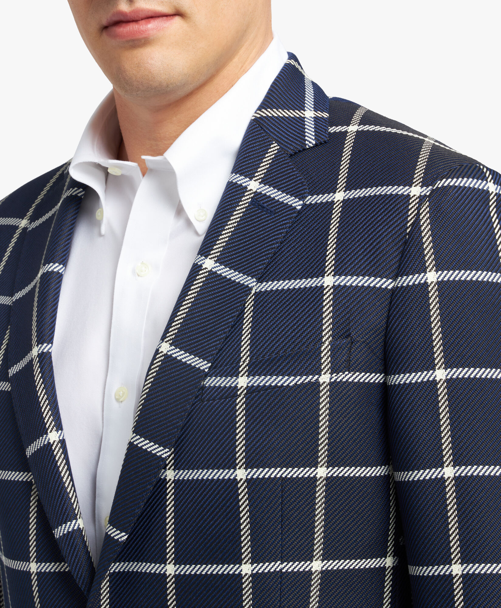 Navy Cotton Blend Blazer in Navy for Men Brooks Brothers EU